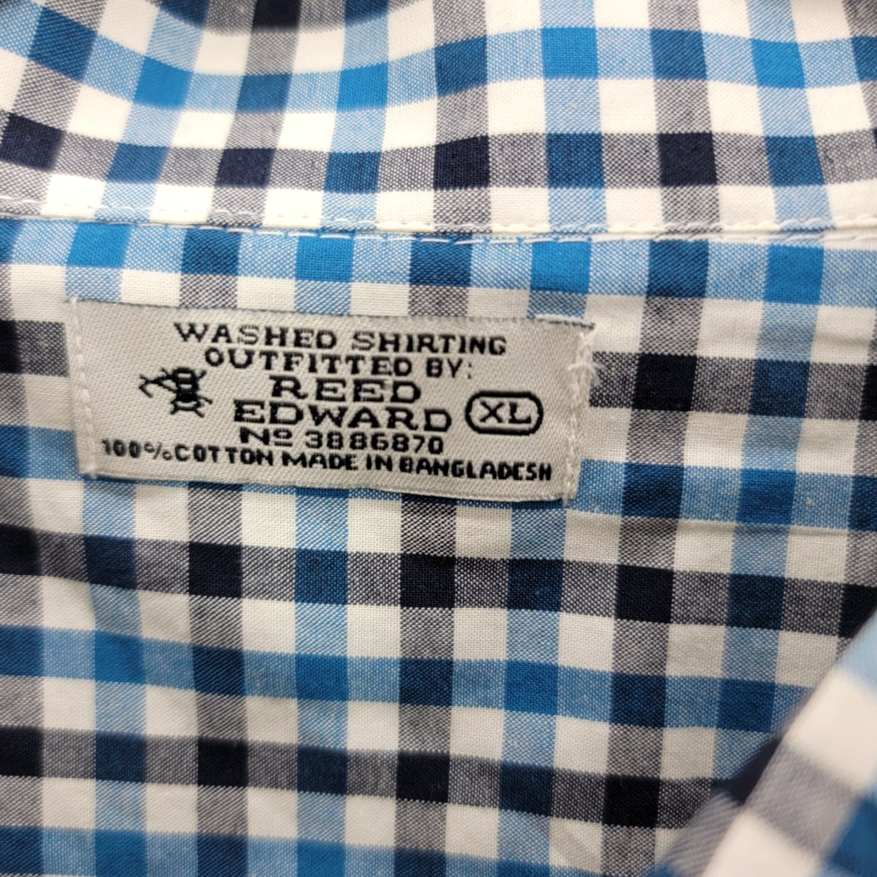 Vintage Reed Edward Shirt mens XL Long Sleeve button up Plaid Casual Size US XL / EU 56 / 4 - 2 Thumbnail