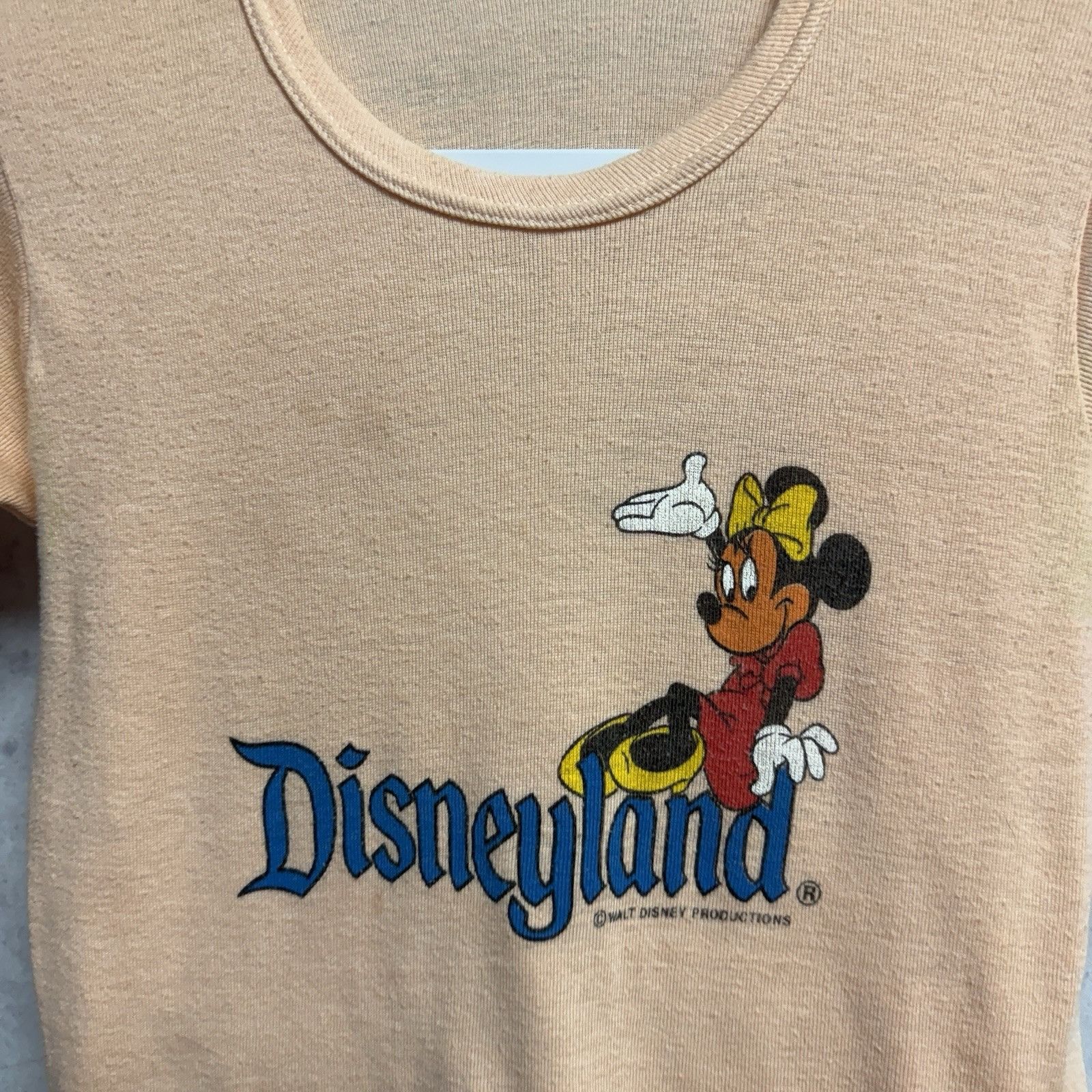 Disney Vintage 70s Disneyland Womens T Shirt Medium 14x21 "Baby T" Size M / US 6-8 / IT 42-44 - 3 Thumbnail