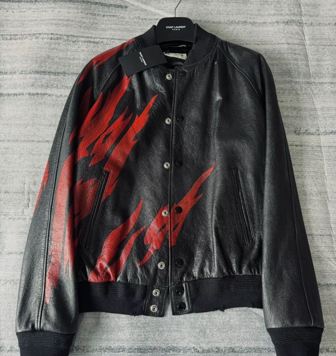 Flame Leather Jacket | Grailed