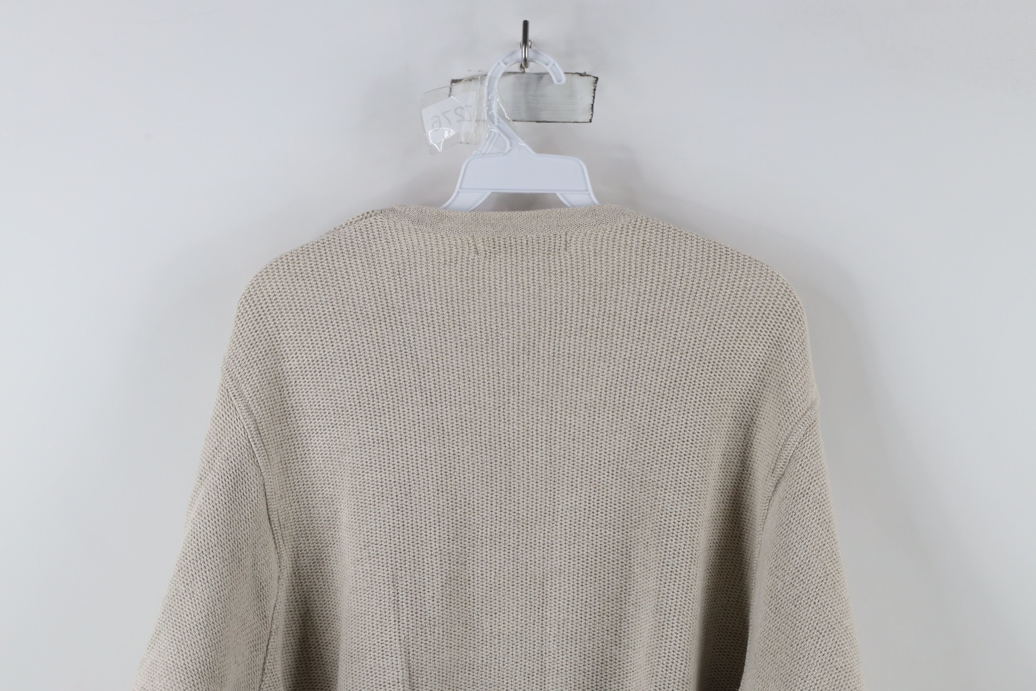 Banana Republic × Vintage Vintage 90s Banana Republic Linen Blend Thermal Knit Sweater Size US M / EU 48-50 / 2 - 8 Thumbnail