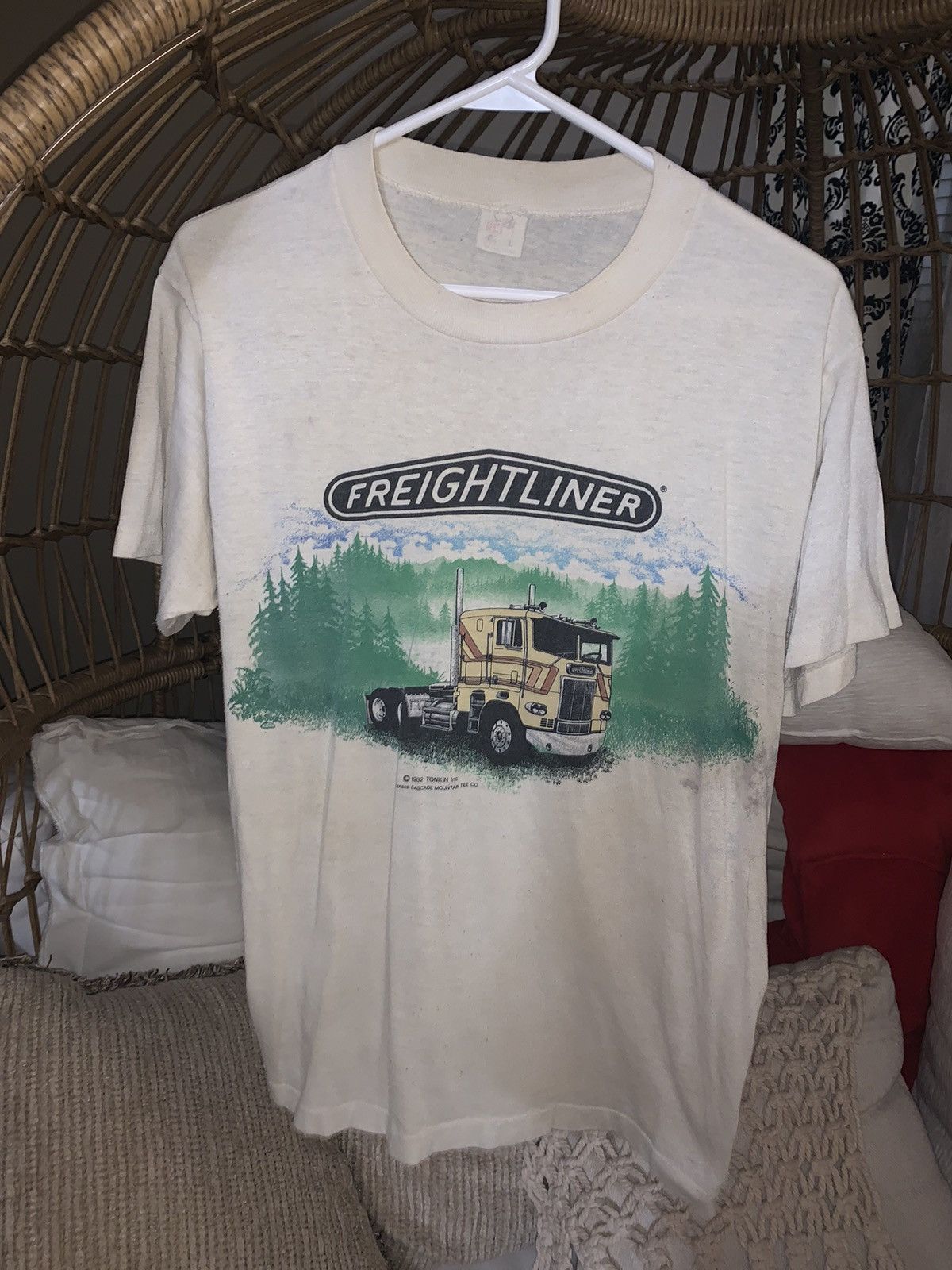 Vintage 80s Freightliner Tonkin Shirt Size US M / EU 48-50 / 2 - 1 Thumbnail