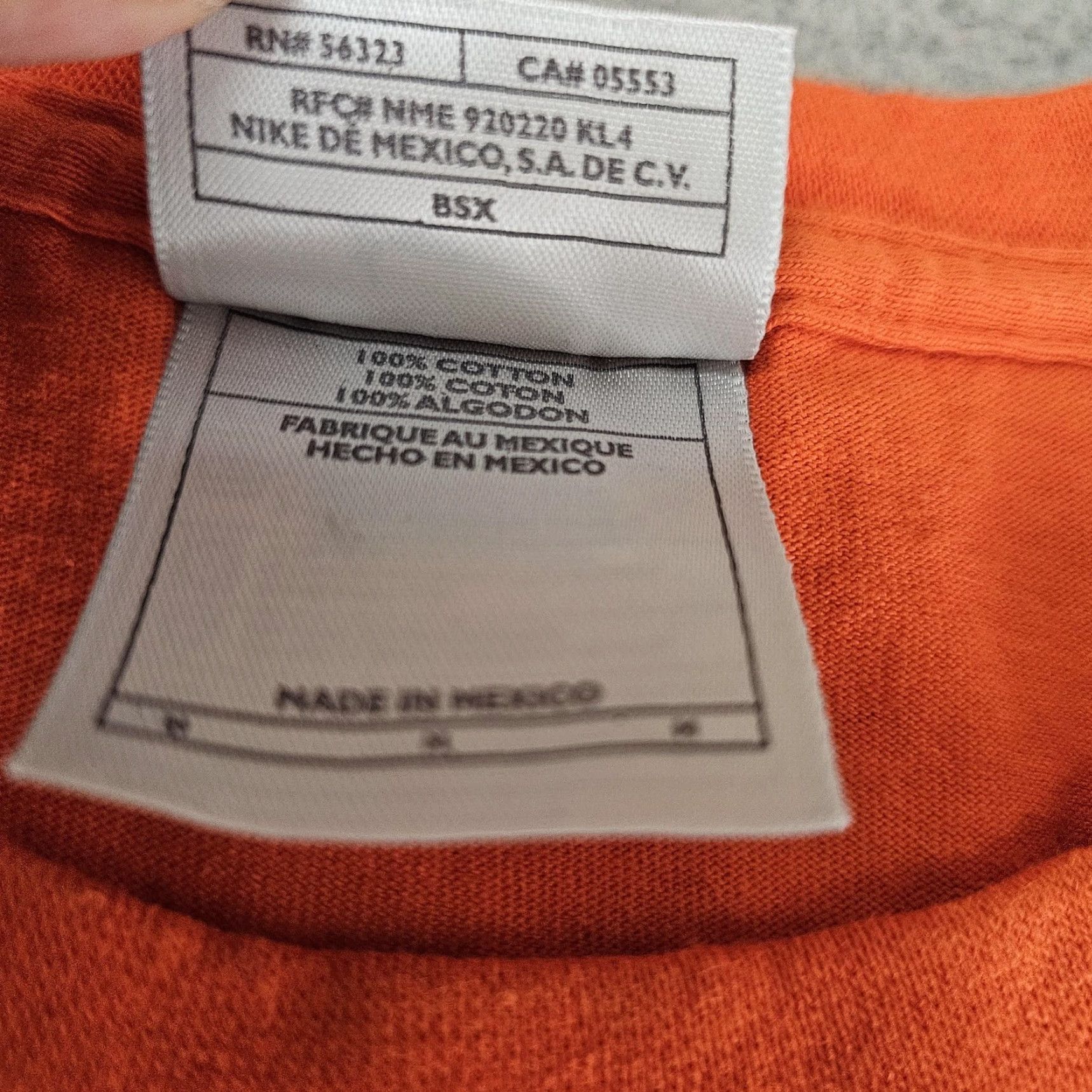 Nike VINTAGE Nike Honolulu Marathon Finisher Shirt Mens M Orange 2000 Running Shirt Size US M / EU 48-50 / 2 - 4 Thumbnail