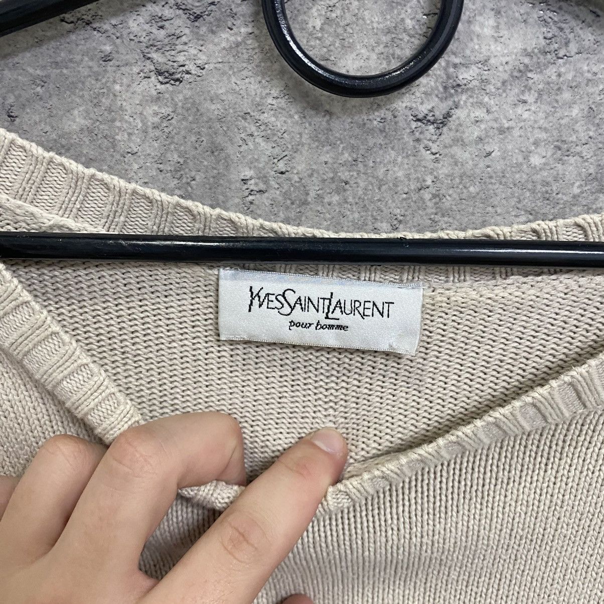 Saint Laurent Paris YSL Sweater Knit Yves Saint Laurent Sweater Old Money Size US XL / EU 56 / 4 - 6 Thumbnail