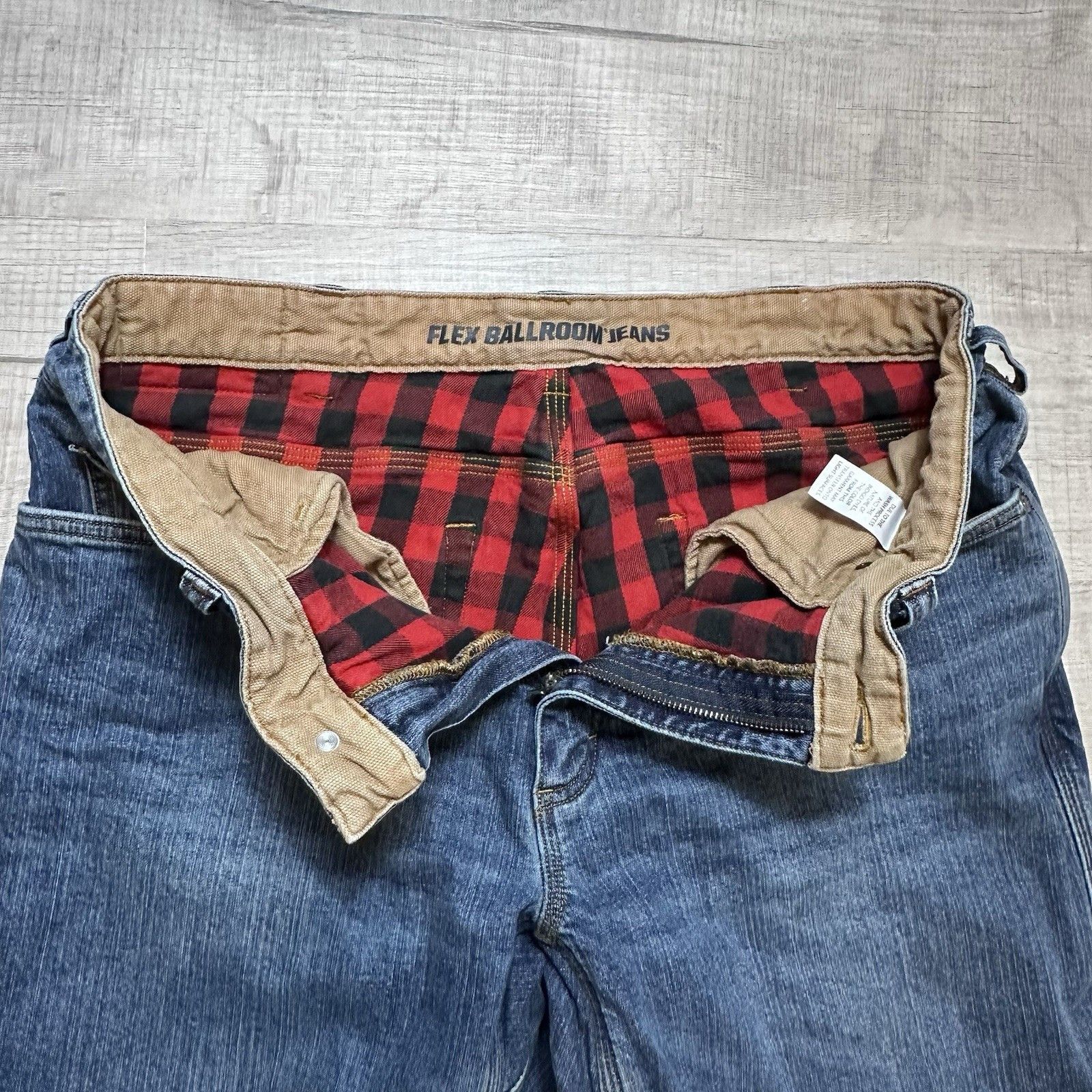 Duluth Trading Company Duluth Jeans Mens 36x30 Flex Ballroom Flannel Lined Denim Size US 36 / EU 52 - 4 Thumbnail