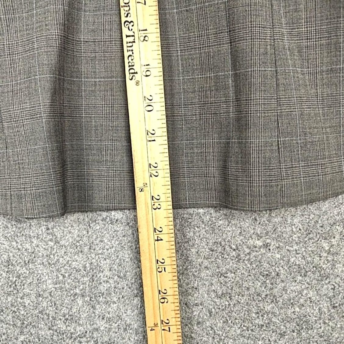 Theory Theory Blazer Womens 2 Gray Plaid Two-Button Lined Jacket Workwear Size XS / US 0-2 / IT 36-38 - 7 Thumbnail