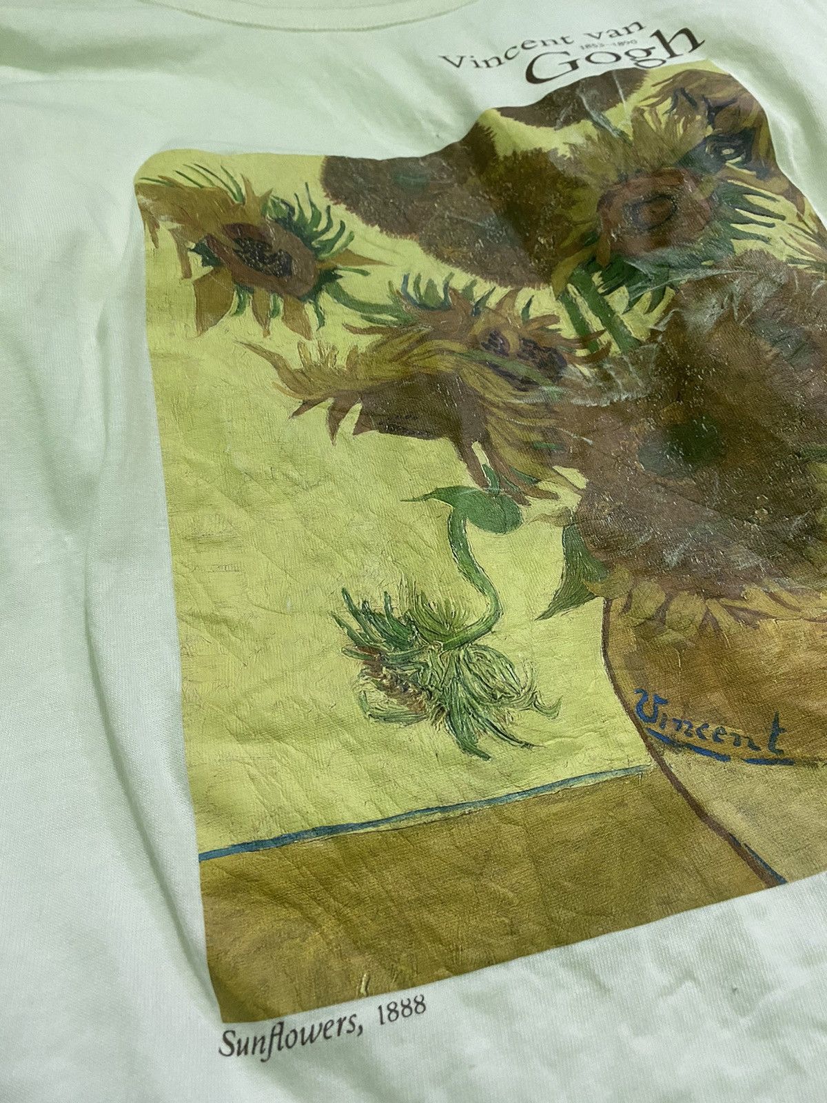 GU × Vintage Vincent Van Gogh the national Gallery lily Brown Shirt Size US M / EU 48-50 / 2 - 4 Thumbnail