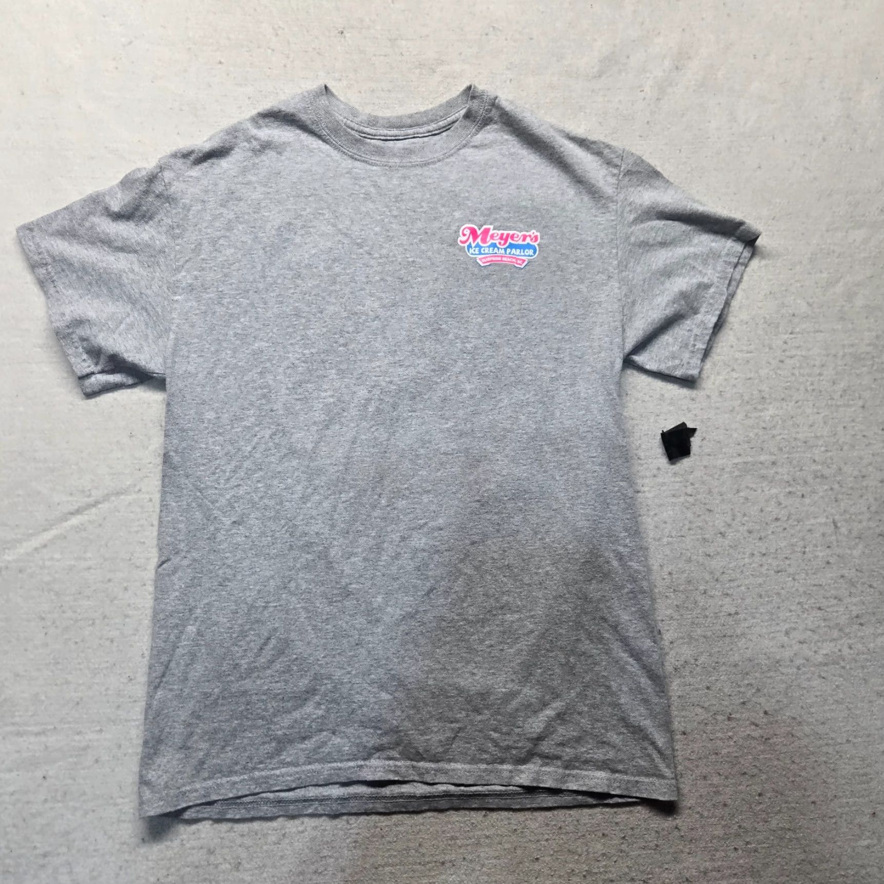 Vintage Meyer’s Ice Cream Parlor T-Shirt Surfside Beach SC Gray Adult M Aloha Beach Shirt Mens Graphic Tee Short Sleeve Crew Neck 100% Cotton Tie-dye Size US M / EU 48-50 / 2 - 2 Thumbnail