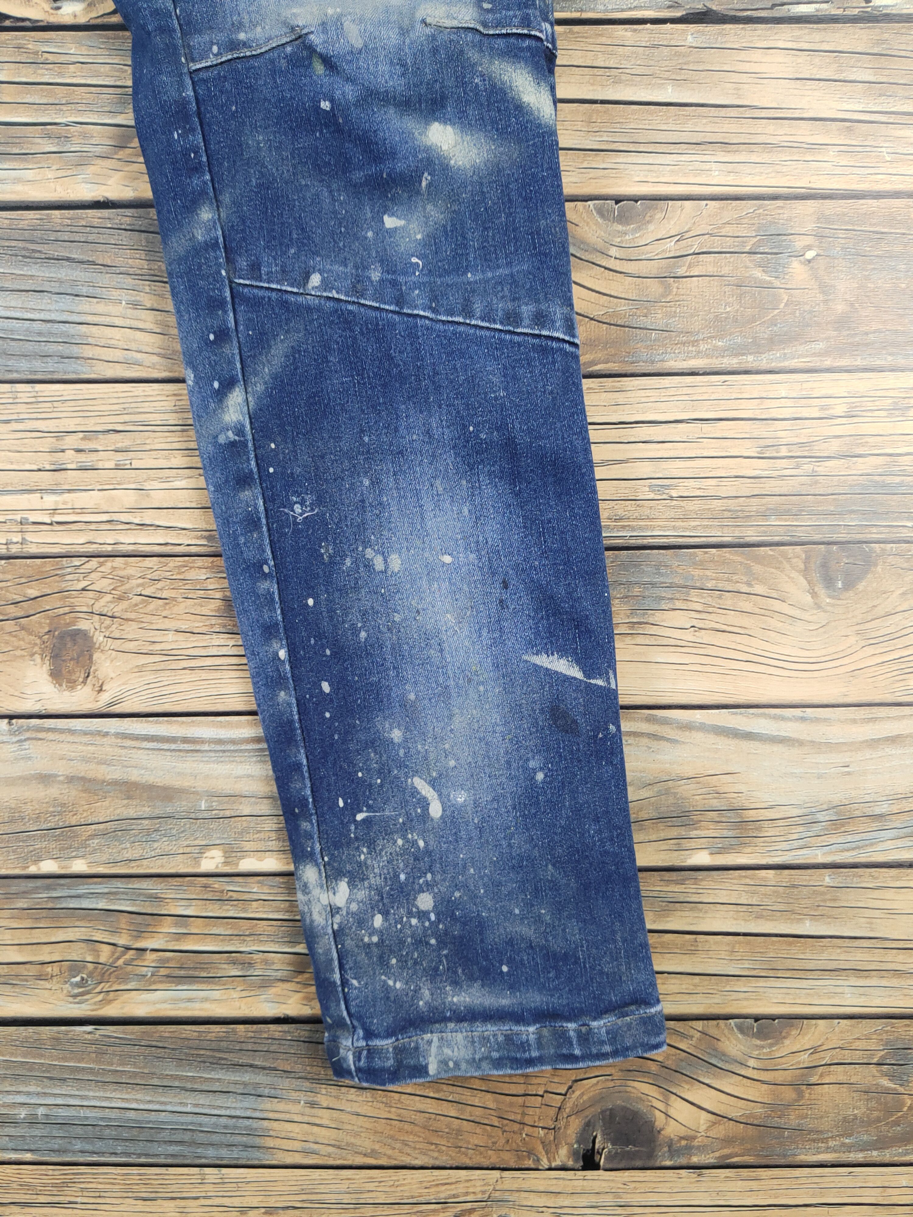 Japanese Brand I'z Frontier utility Distressed Ripped denim Jeans #W1981 Size US 30 / EU 46 - 8 Thumbnail