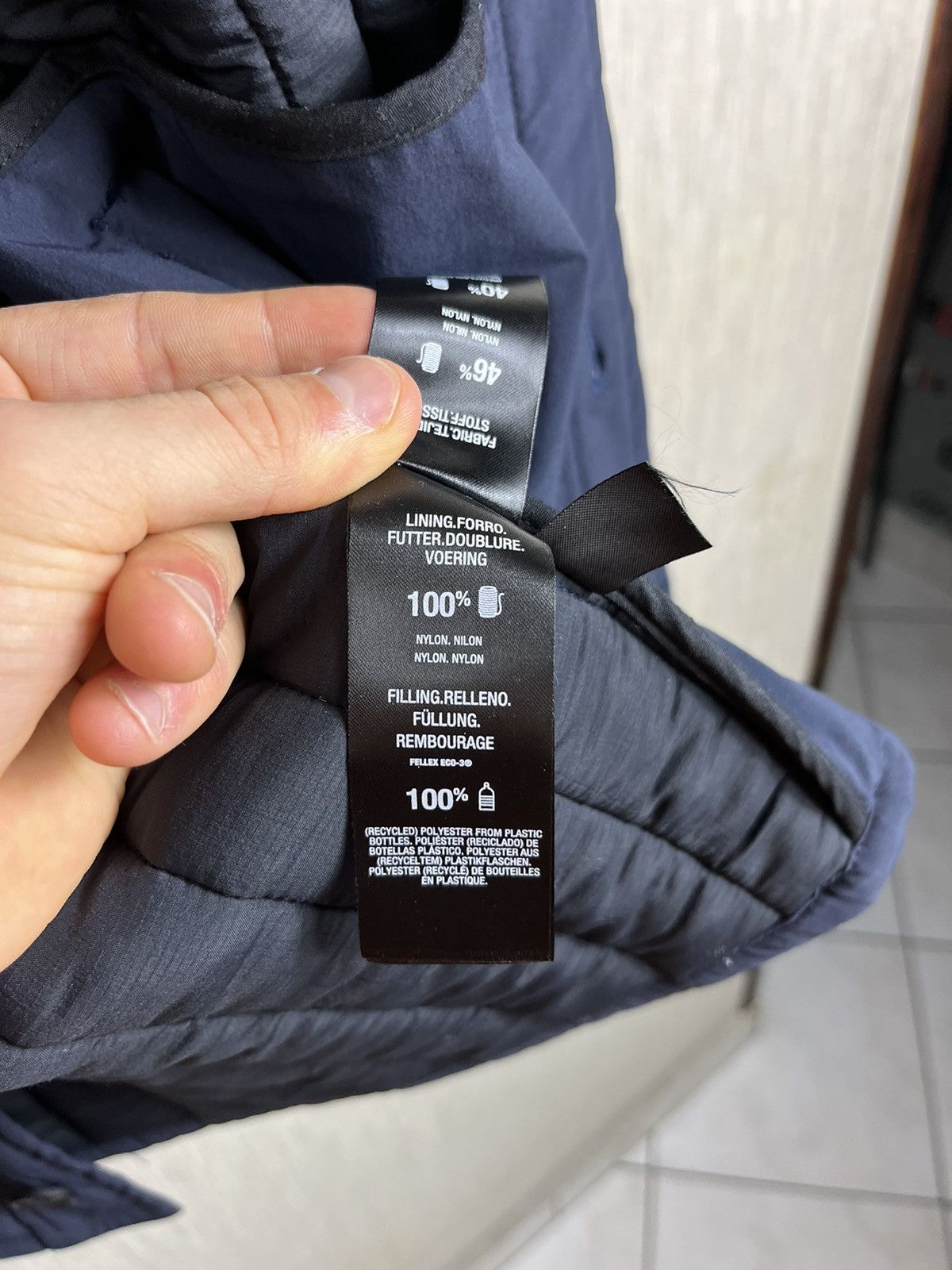 Designer × ECOALF Ecoalf light down jacket button navy puffer recycled nylon Size US M / EU 48-50 / 2 - 19 Thumbnail