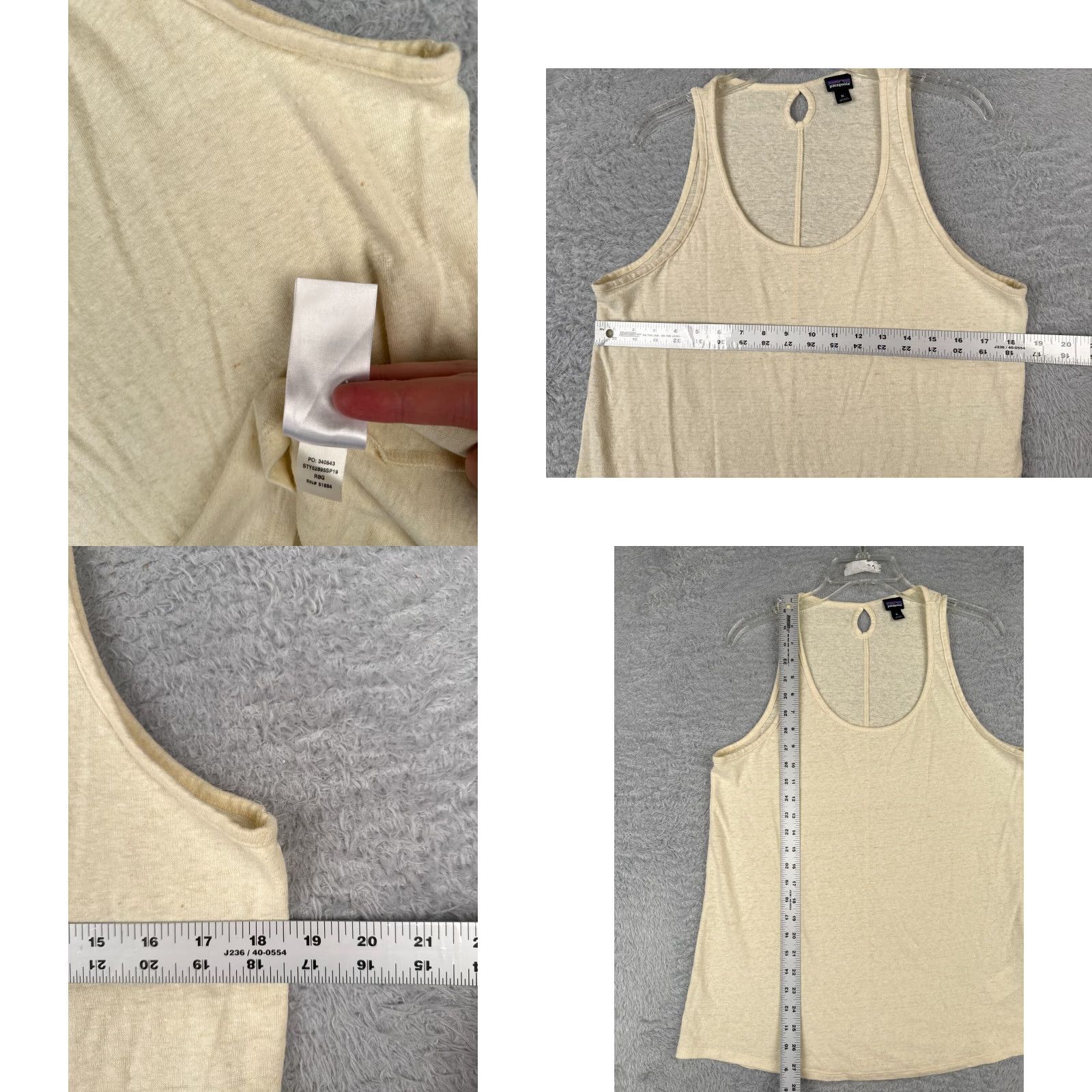 Patagonia Patagonia Shirt Womens XL Yellow Tank Sleeveless Linen Blend Jersey Crew Neck Pullover Casual Travel All Seasons Size XL / US 12-14 / IT 48-50 - 8 Thumbnail