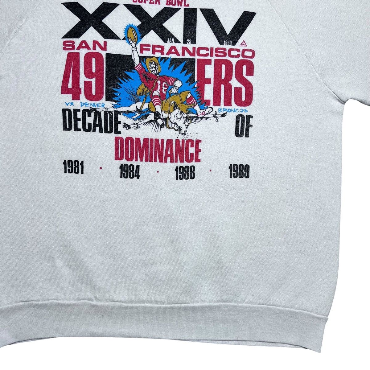 NFL Vtg 1989 NFL San Francisco 49ers Super Bowl XXIV Sweatshirt Size US L / EU 52-54 / 3 - 8 Thumbnail