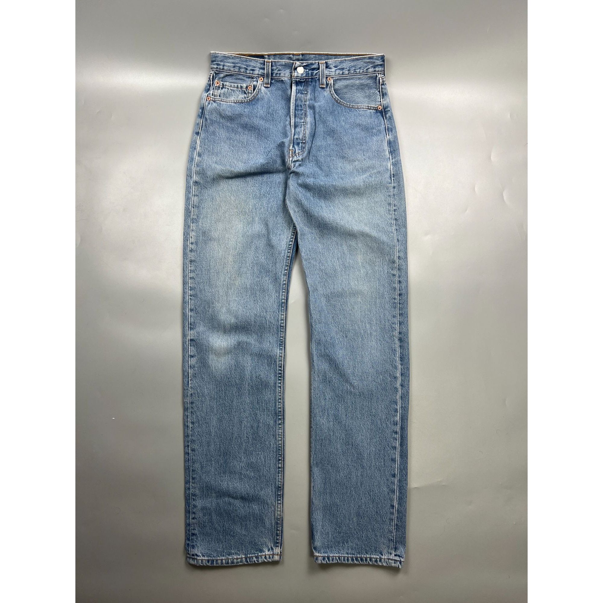 Levi's Levi’s 501 Light Wash Denim Jeans Pants (Y0889) Size US 34 / EU 50 - 1 Thumbnail