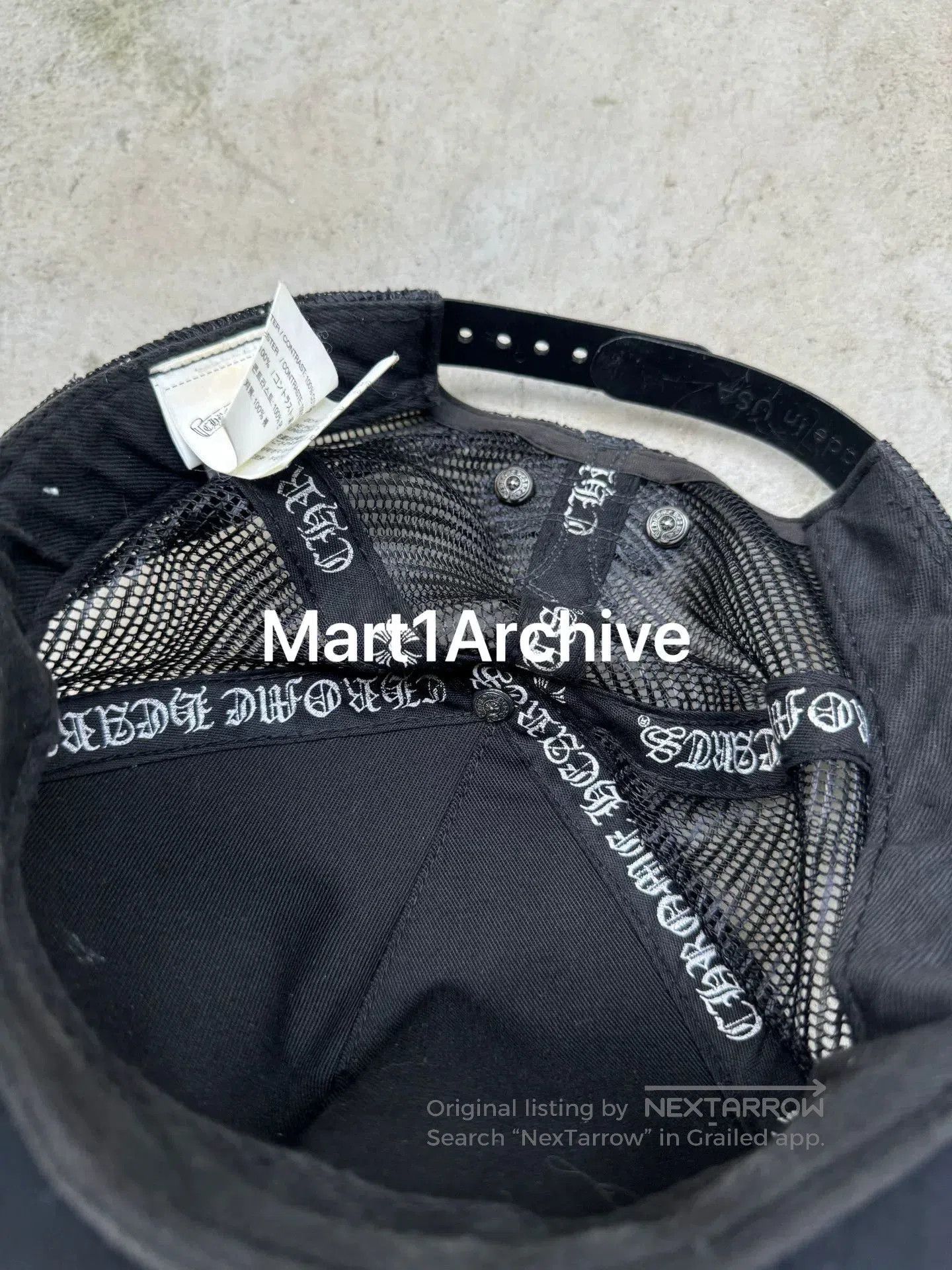 Chrome Hearts Chrome Hearts Cross Print Leather Baseball Cap. Size ONE SIZE - 6 Thumbnail