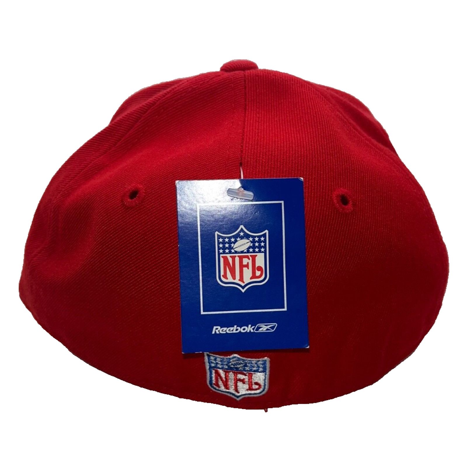 Reebok Kansas City Chiefs Reebok Flat Bill Fitted Hat 7 1/4 Vintage Size ONE SIZE - 4 Thumbnail