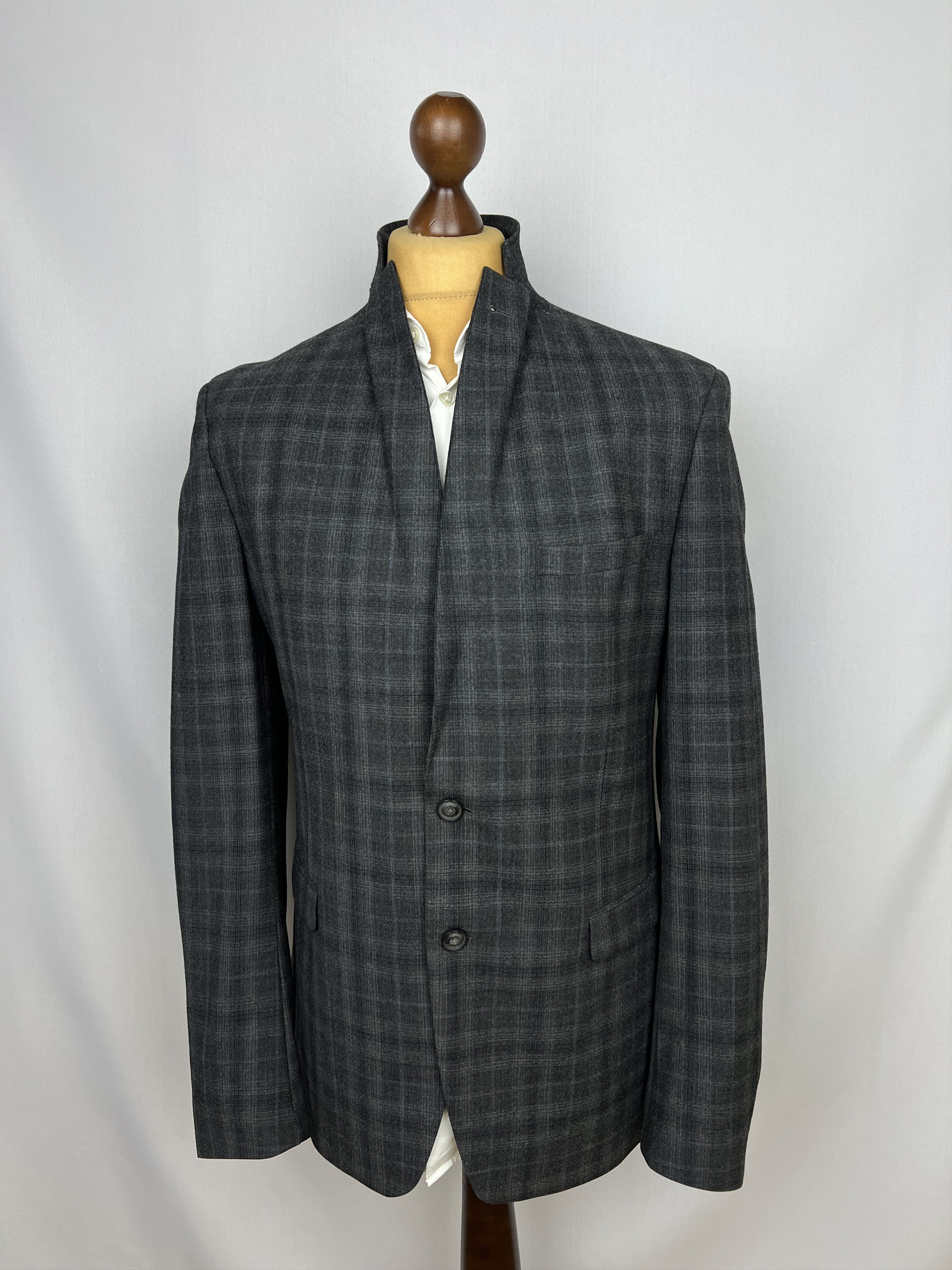 Italic CACHAREL x Zignone 100% Pure Wool Plaid Slim 2 Piece Suit Size 42R - 3 Thumbnail