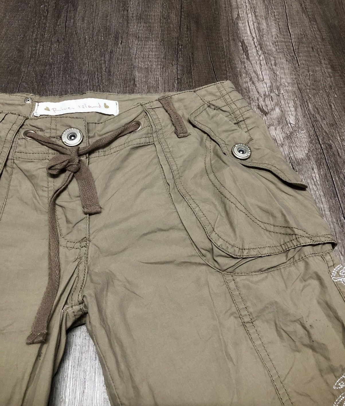 Japanese Brand × River Island River Island Cargo Pants Big Logo Dragon Sukajan Design Size US 32 / EU 48 - 12 Thumbnail
