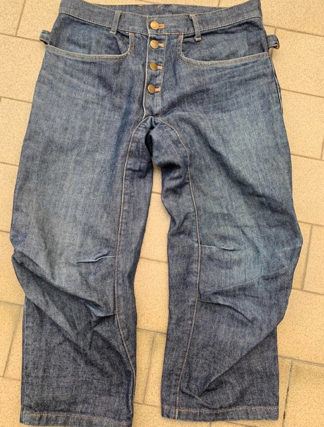Beauty Beast Beauty beast knee dimensional cut denim jeans | Grailed