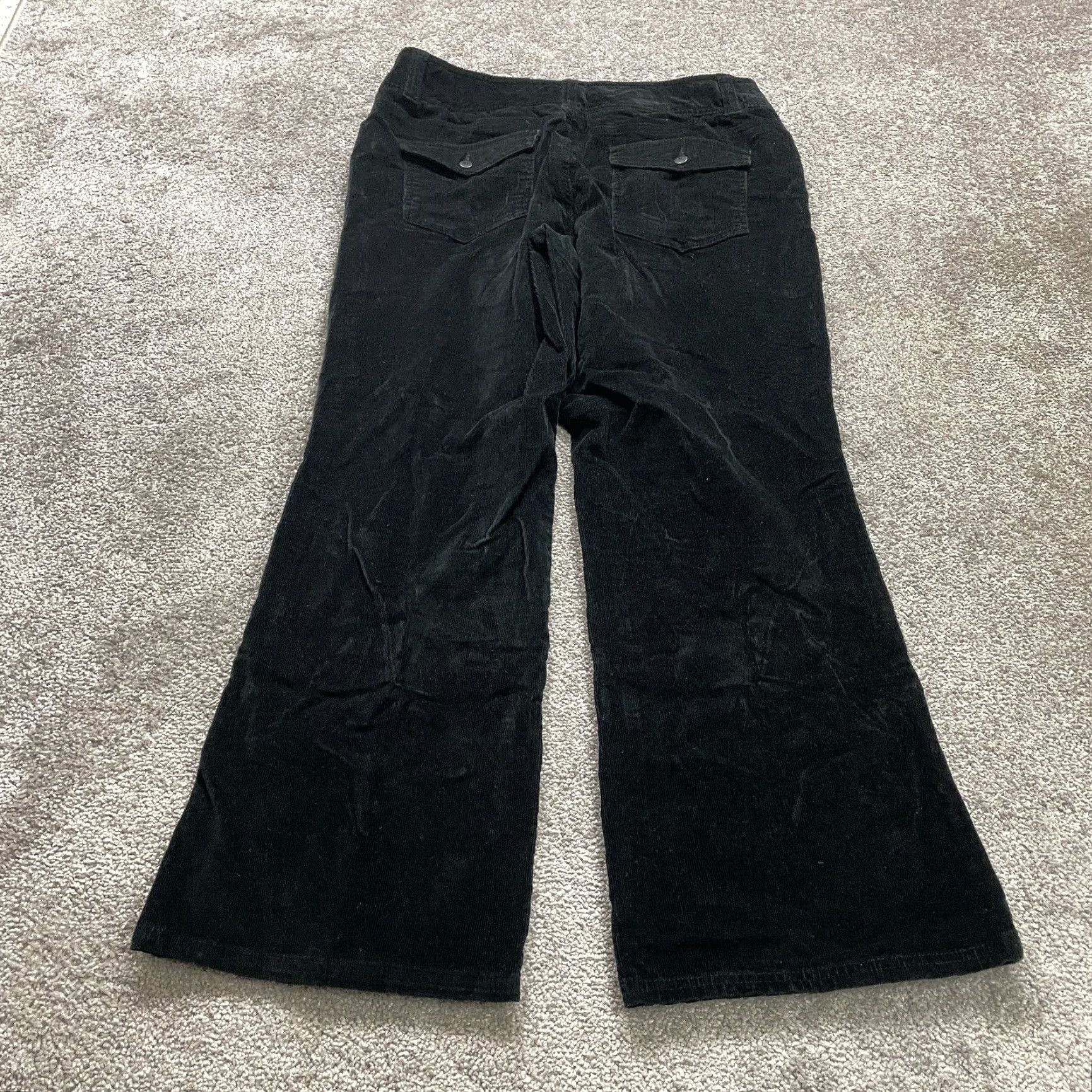 Dockers Dockers Pants Women 12 Tall Black Bootcut Mid Rise Corduroy Cotton 36x30 Womens Size 34" / US 12 / IT 48 - 2 Thumbnail