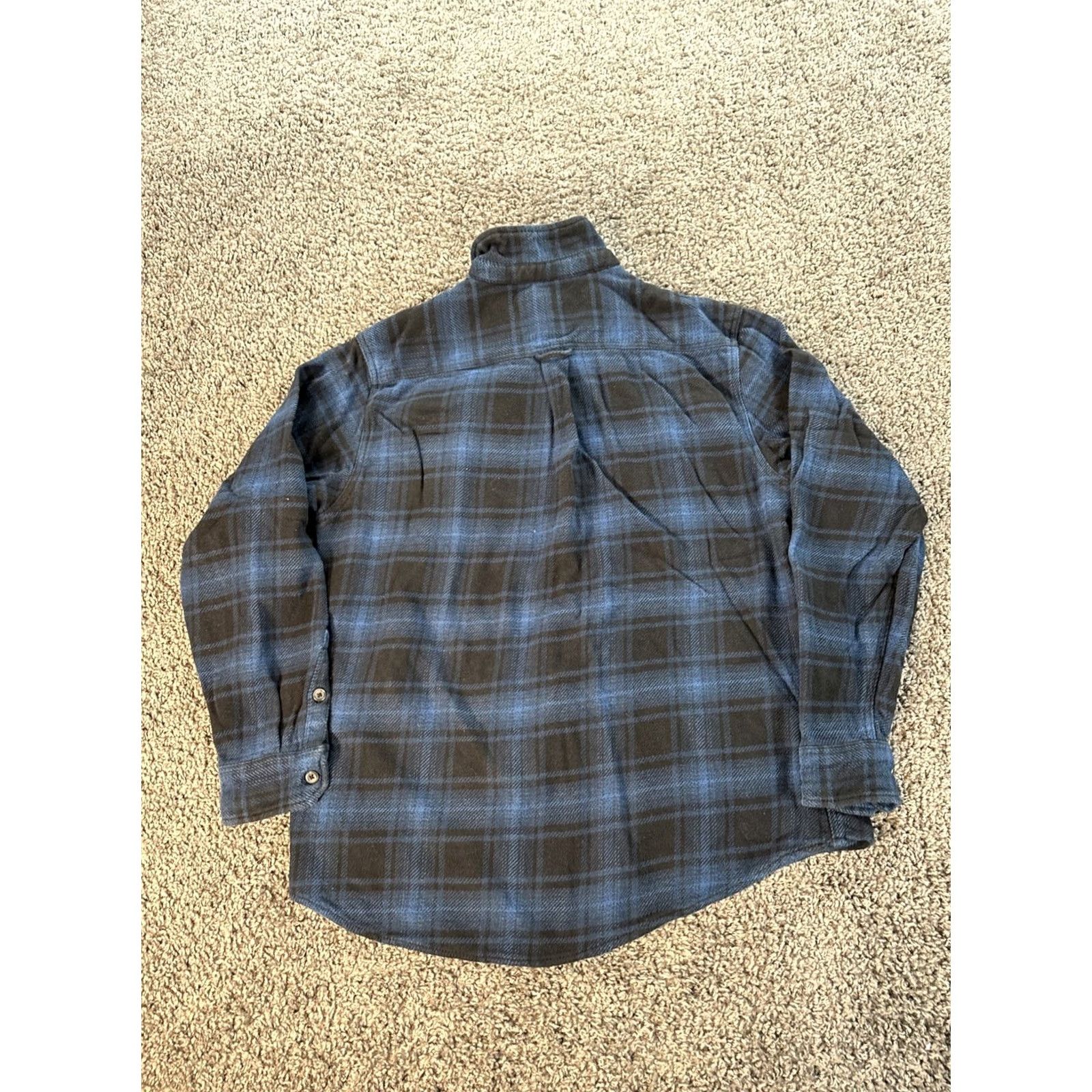 Orvis Orvis Men’s Heavy Flannel Shirt Jacket With Pockets Plaid Thick XL Blue Outdoor Size US XL / EU 56 / 4 - 5 Thumbnail