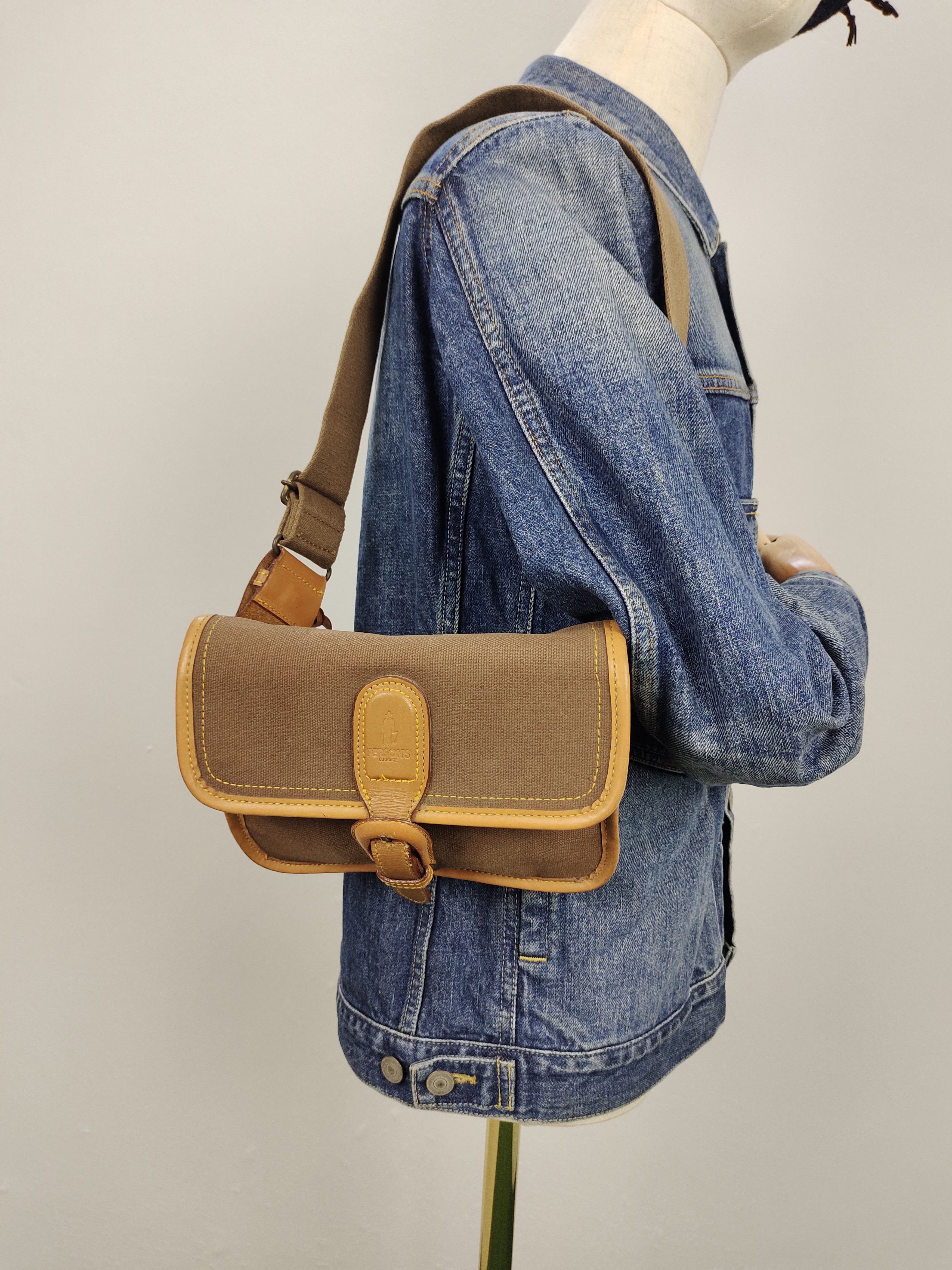 PERSON'S Vintage Persons Japan Canvas Cotton Shoulder Bag Size ONE SIZE - 2 Thumbnail