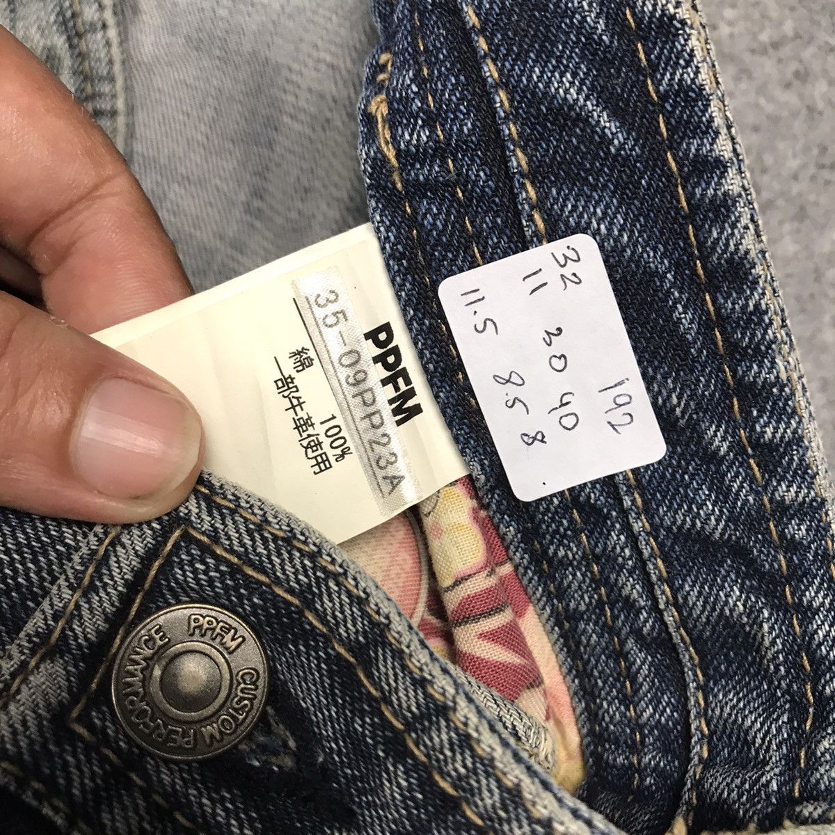 Japanese Brand × PPFM × Tornado Mart DOUBLE WAIST PPFM DISTRESSED JAPAN RARE DENIM PANTS Size US 32 / EU 48 - 18 Thumbnail