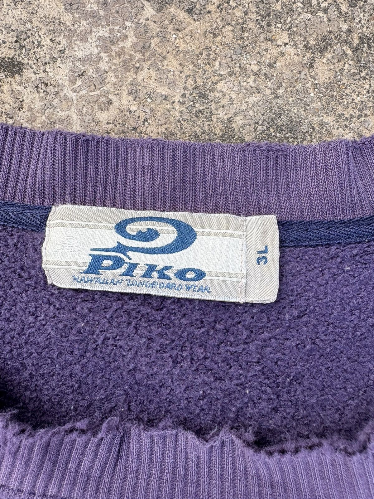 Japanese Brand Vintage Sunfaded Distressed Piko Oversized Sweatshirt Size US XXL / EU 58 / 5 - 10 Thumbnail