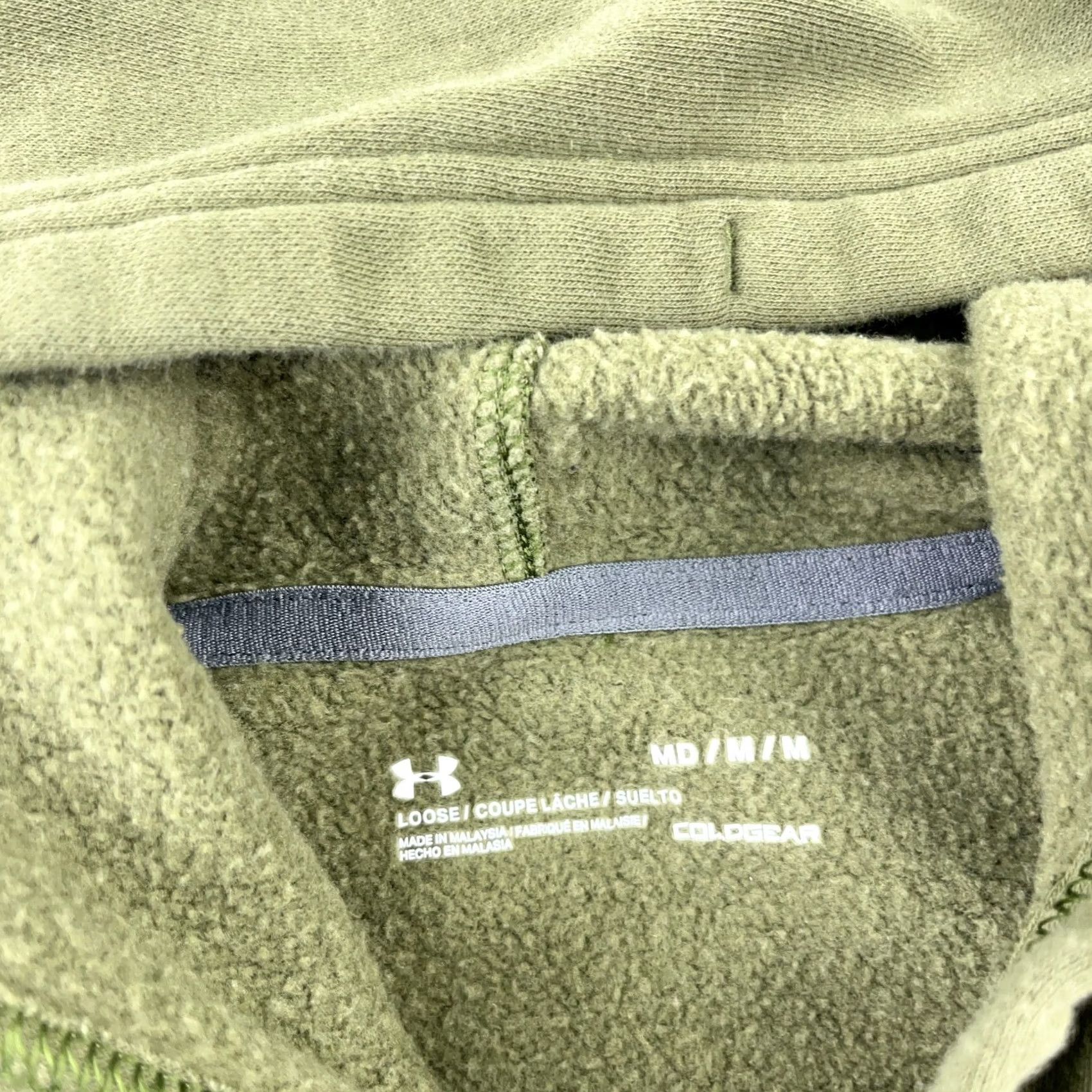 Under Armour Under Armour Hoodie Men Medium Sweatshirt Sweater Cotton Olive Camo Logo Pullover Size US M / EU 48-50 / 2 - 6 Thumbnail
