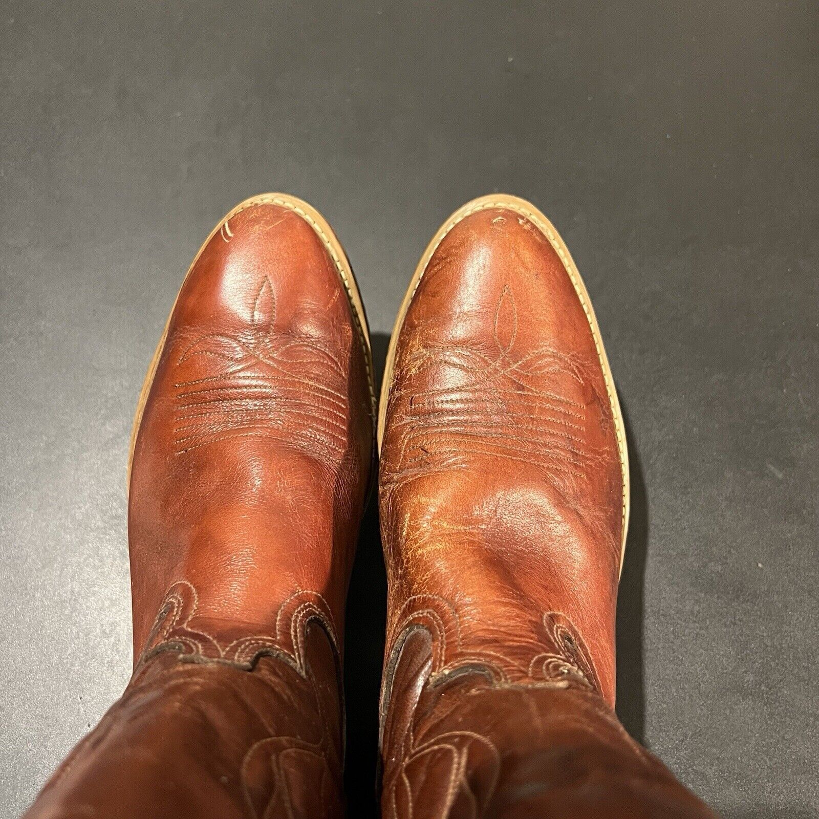 Dingo1969 Vintage Dingo ACME Cowboy Boots 10.5 Extra Wide Red Boots Size US 10.5 / EU 43-44 - 11 Thumbnail