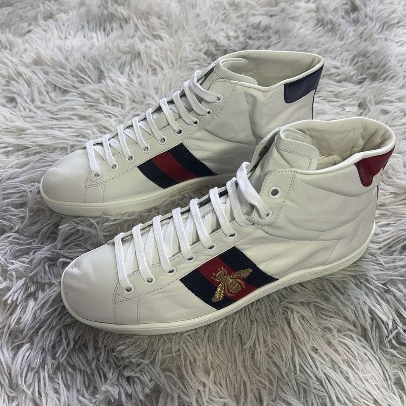 Other Gucci Ace High-Top Sneakers in White - Size US 8.5 / EU 41-42 - 1 Thumbnail