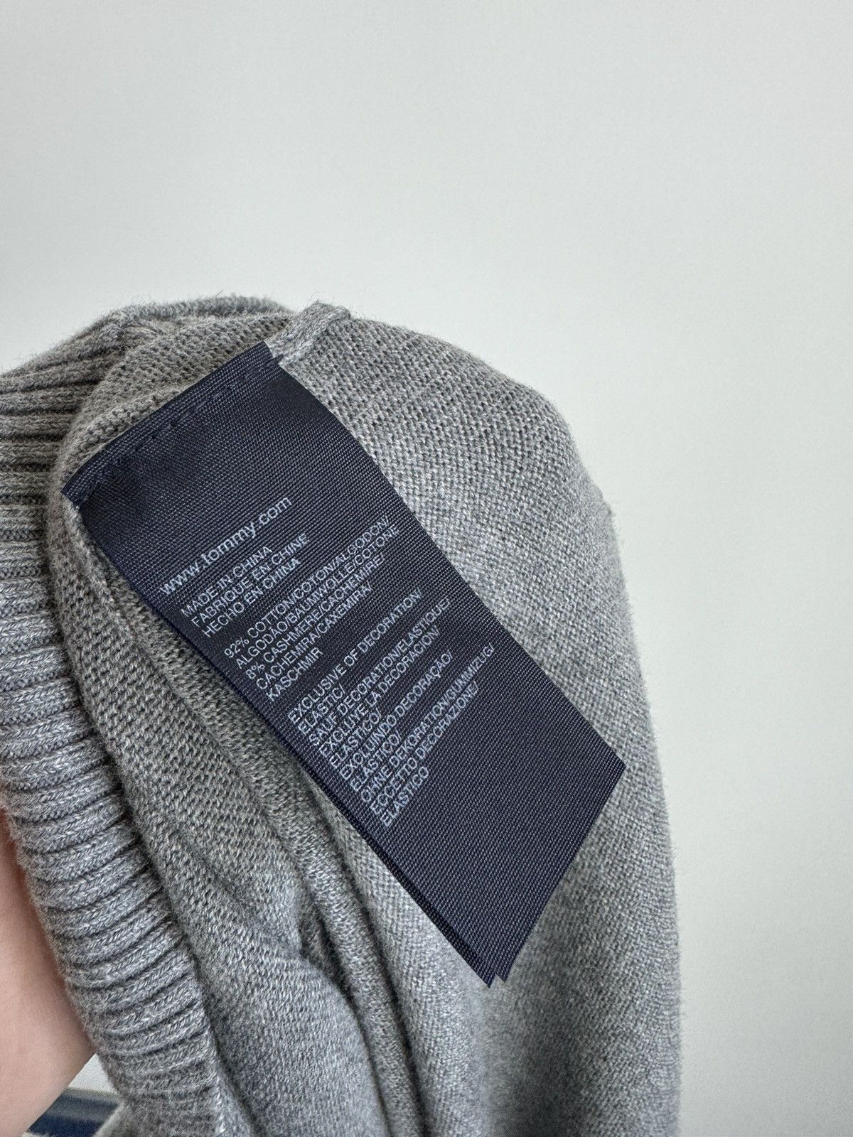 Tommy Hilfiger × Vintage Tommy Hilfiger Cotton Cashmere Jumper Sweater Size US XXL / EU 58 / 5 - 4 Thumbnail