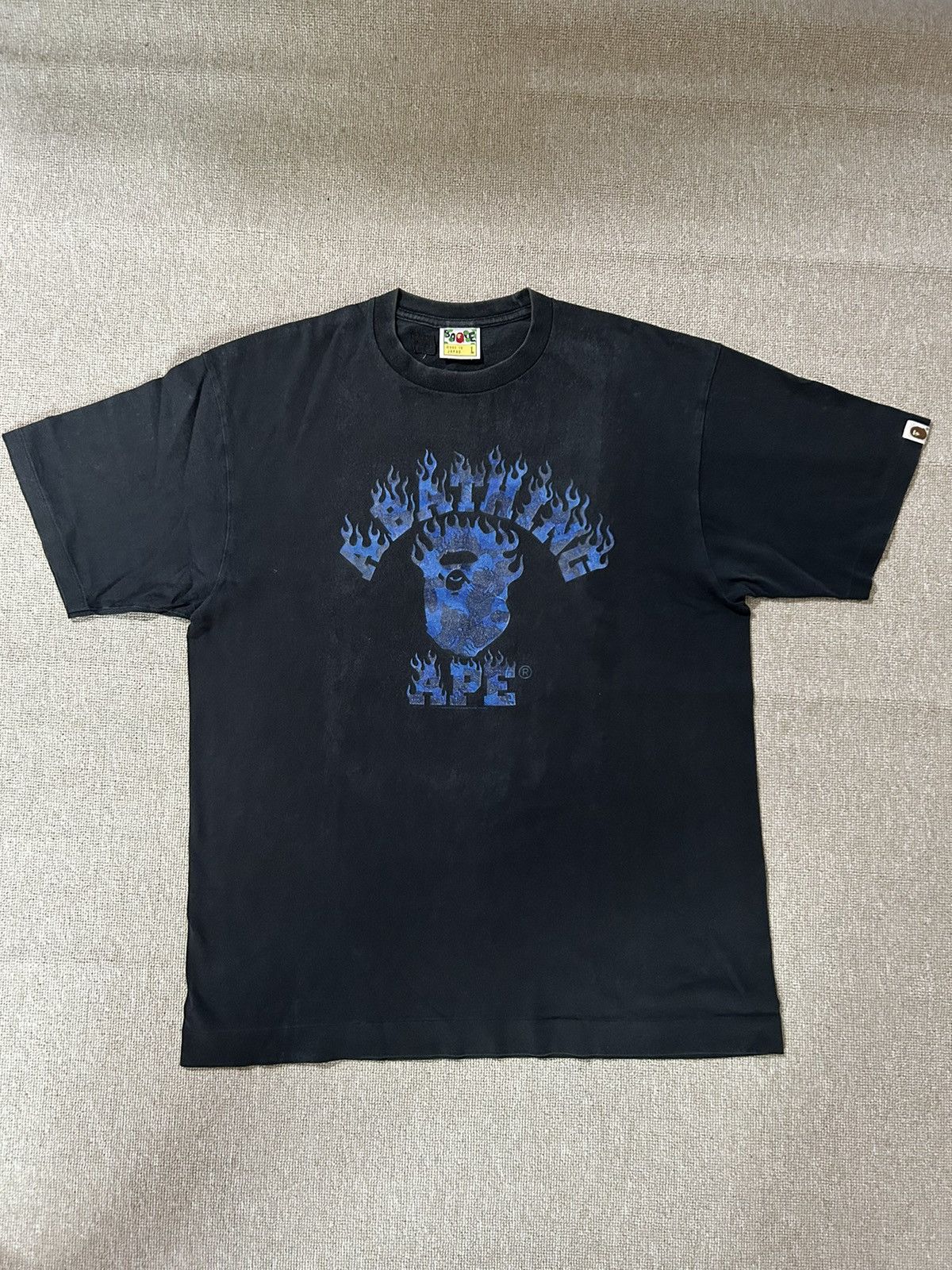 Bape Fire Camo College Tee Size US L / EU 52-54 / 3 - 1 Thumbnail