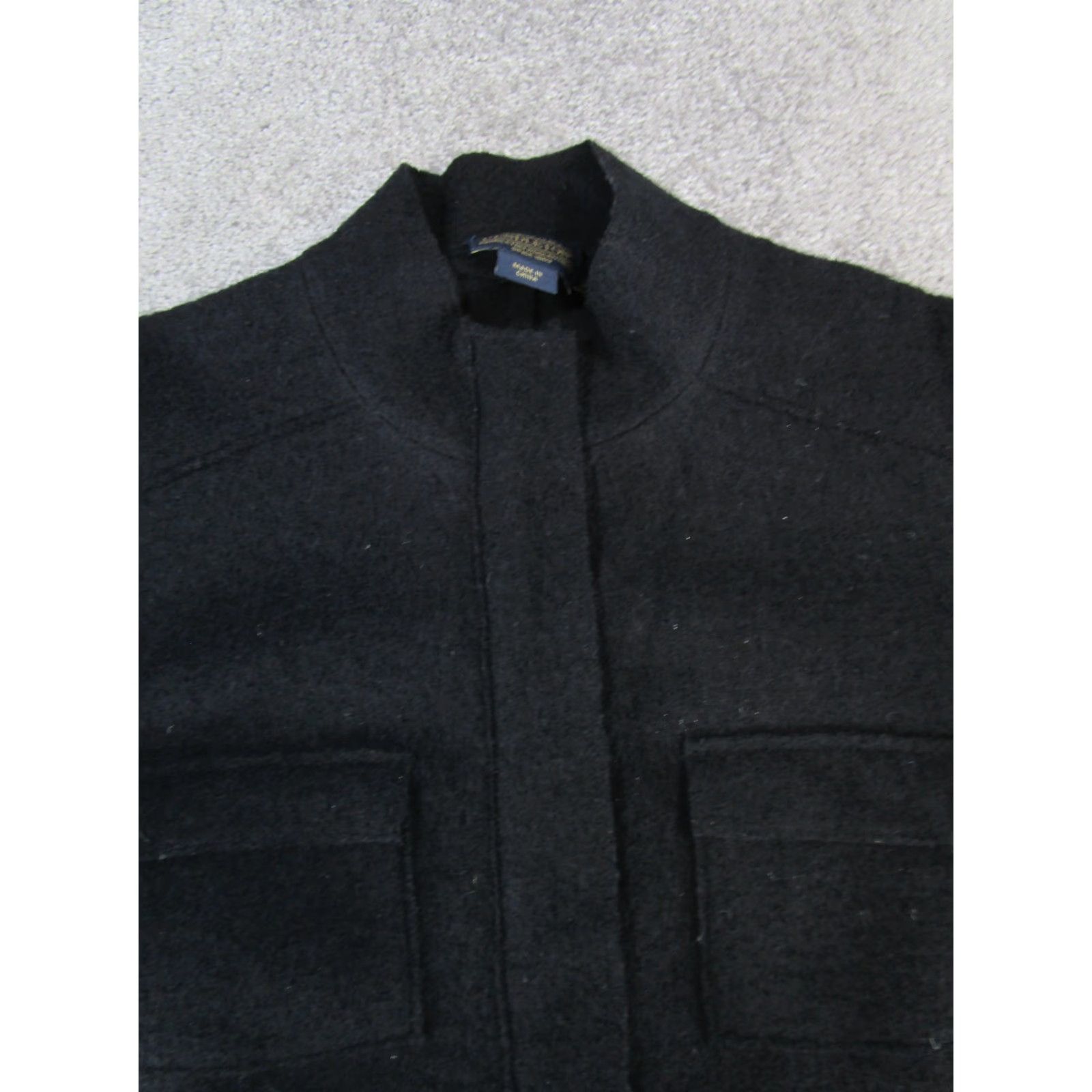 Pendleton Pendleton Jacket Womens Petite Small Black Merino Wool Jacket Size S / US 4 / IT 40 - 2 Thumbnail