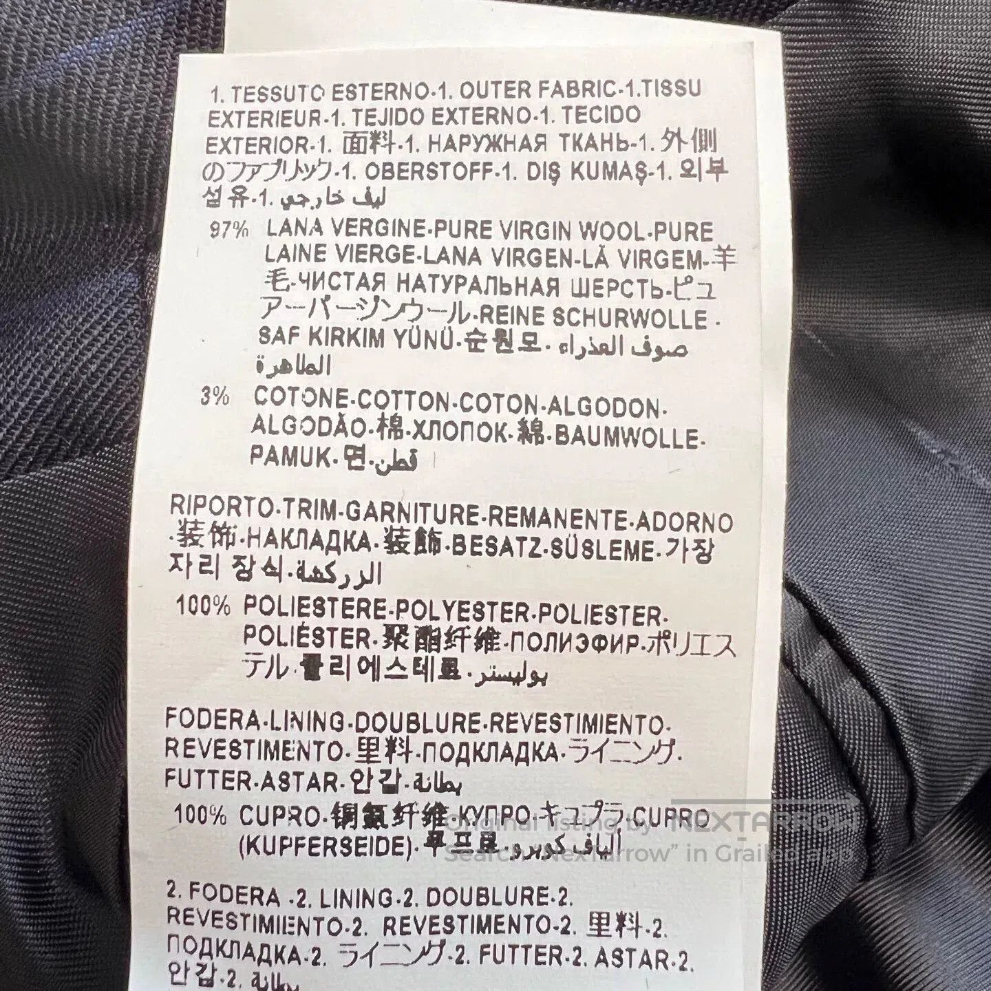 Versace Versace Men's Wool Suit Jacket. Size US M / EU 48-50 / 2 - 7 Thumbnail
