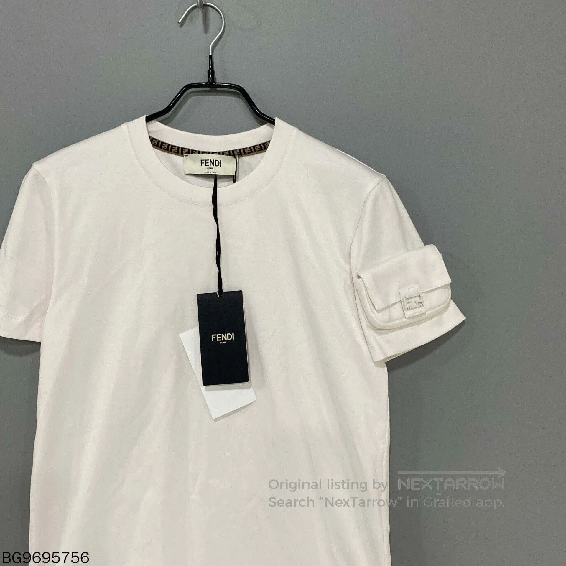 Fendi FENDI Cuff Double F Pocket Tee. Size US S / EU 44-46 / 1 - 1 Thumbnail
