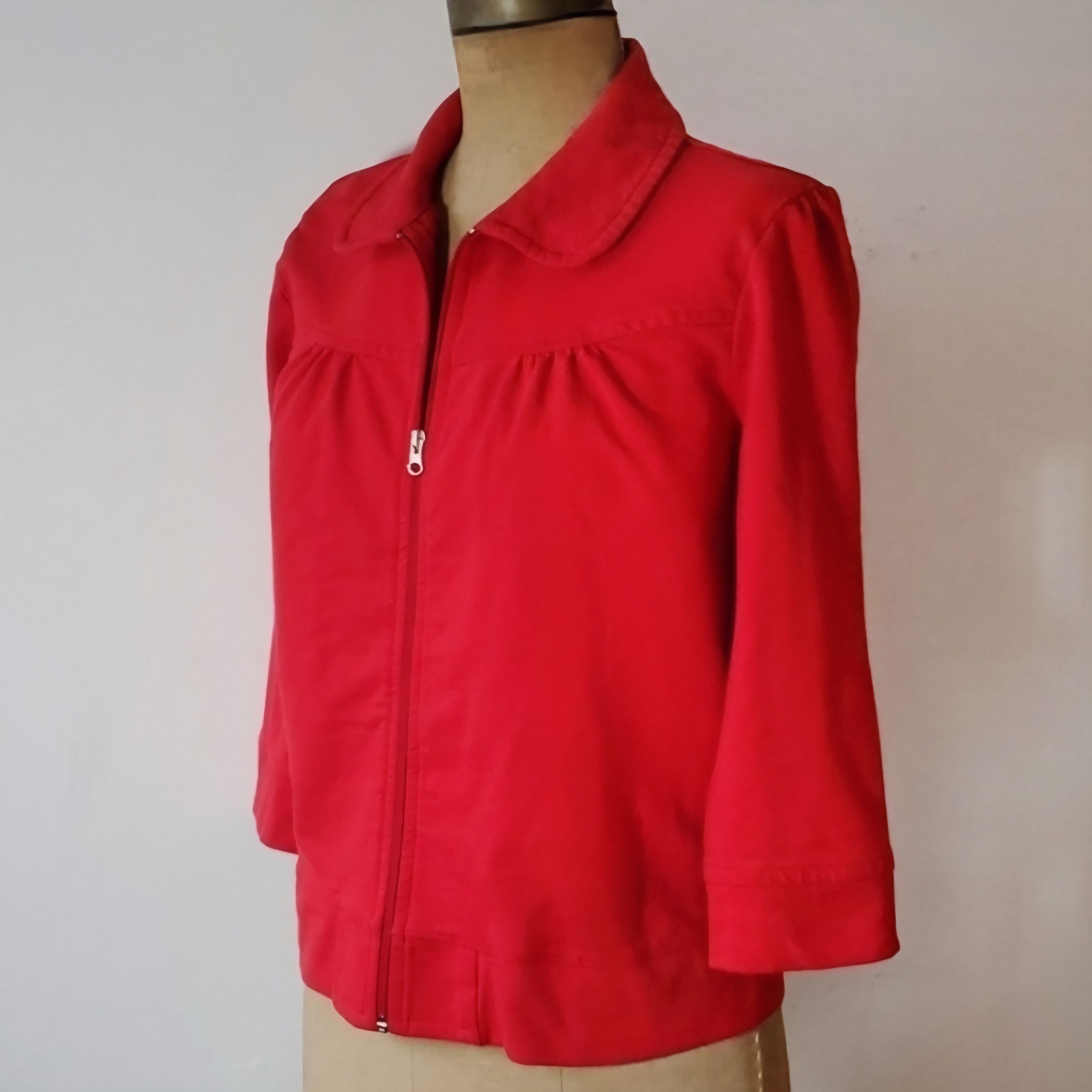 Other Requirements Size L Jacket Vintage Y2K 90s Red Full Zip Size L / US 10 / IT 46 - 2 Thumbnail