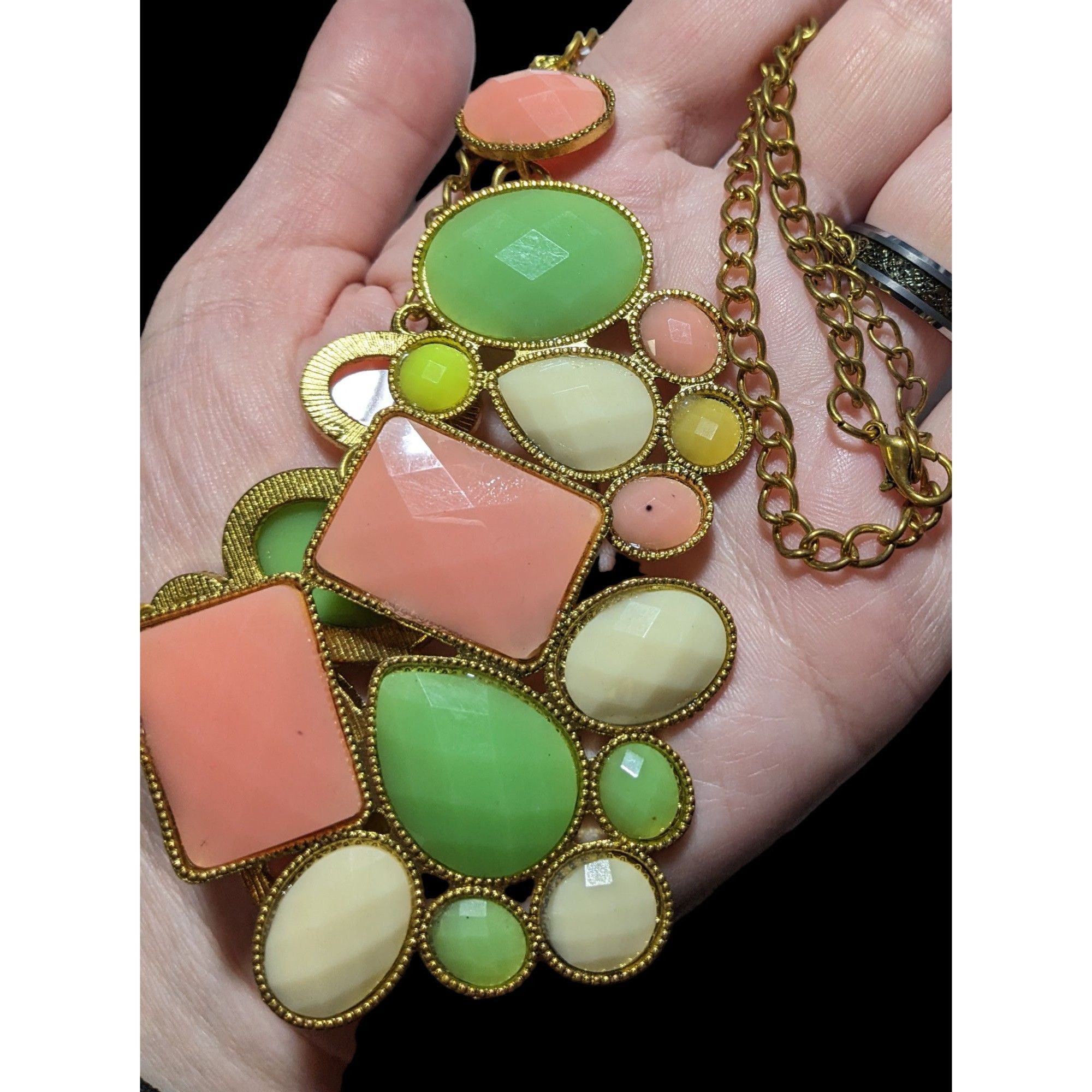 Other 60s Style Gemmed Bib Statement Necklace Size ONE SIZE - 4 Thumbnail