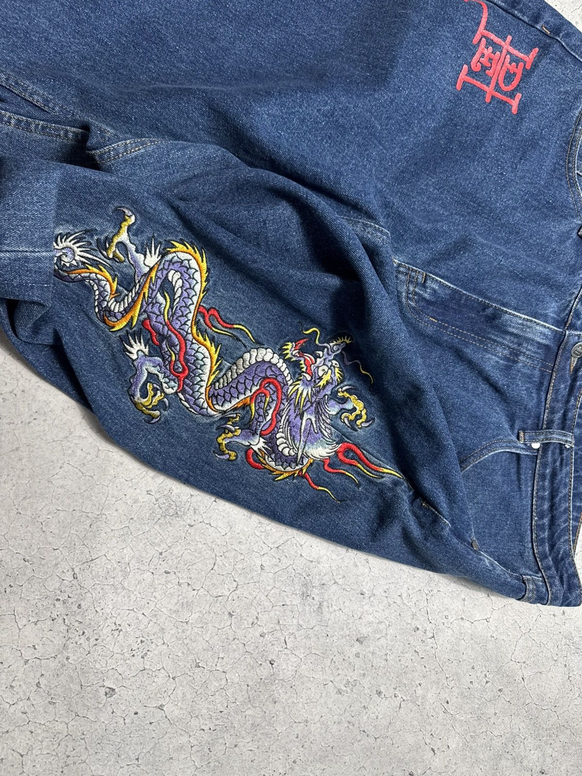 Ed Hardy Ed Hardy Baggy Big Logo Denim Jeans Size XXL Hype Size US 38 / EU 54 - 5 Thumbnail