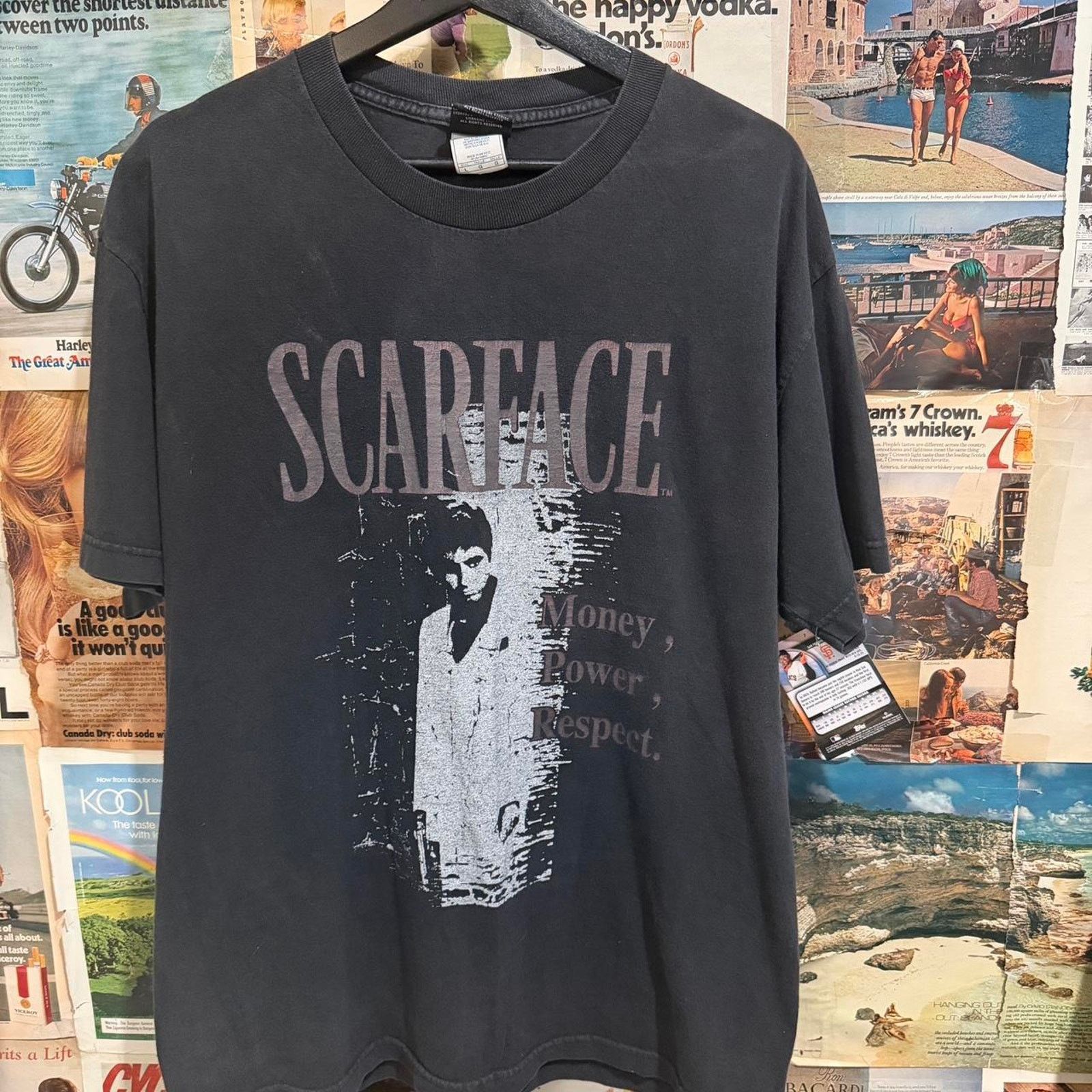 Vintage Vintage scarface money power respect Size US L / EU 52-54 / 3 - 1 Thumbnail