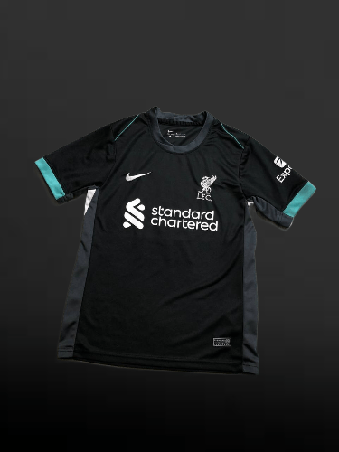 Nike NIKE LIVERPOOL FC AWAY BLACK SOCCER JERSEY Size US S / EU 44-46 / 1 - 1 Thumbnail