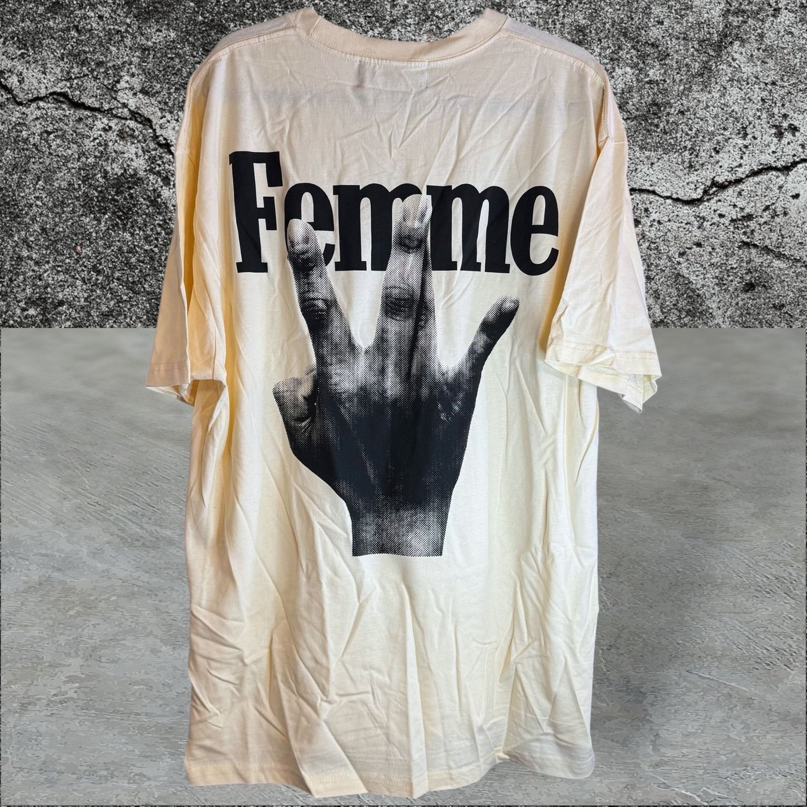 Homme + Femme La •NEW• Homme + Femme LA • Twisted Fingers Off-White Tee • 2XL Size US XXL / EU 58 / 5 - 2 Thumbnail