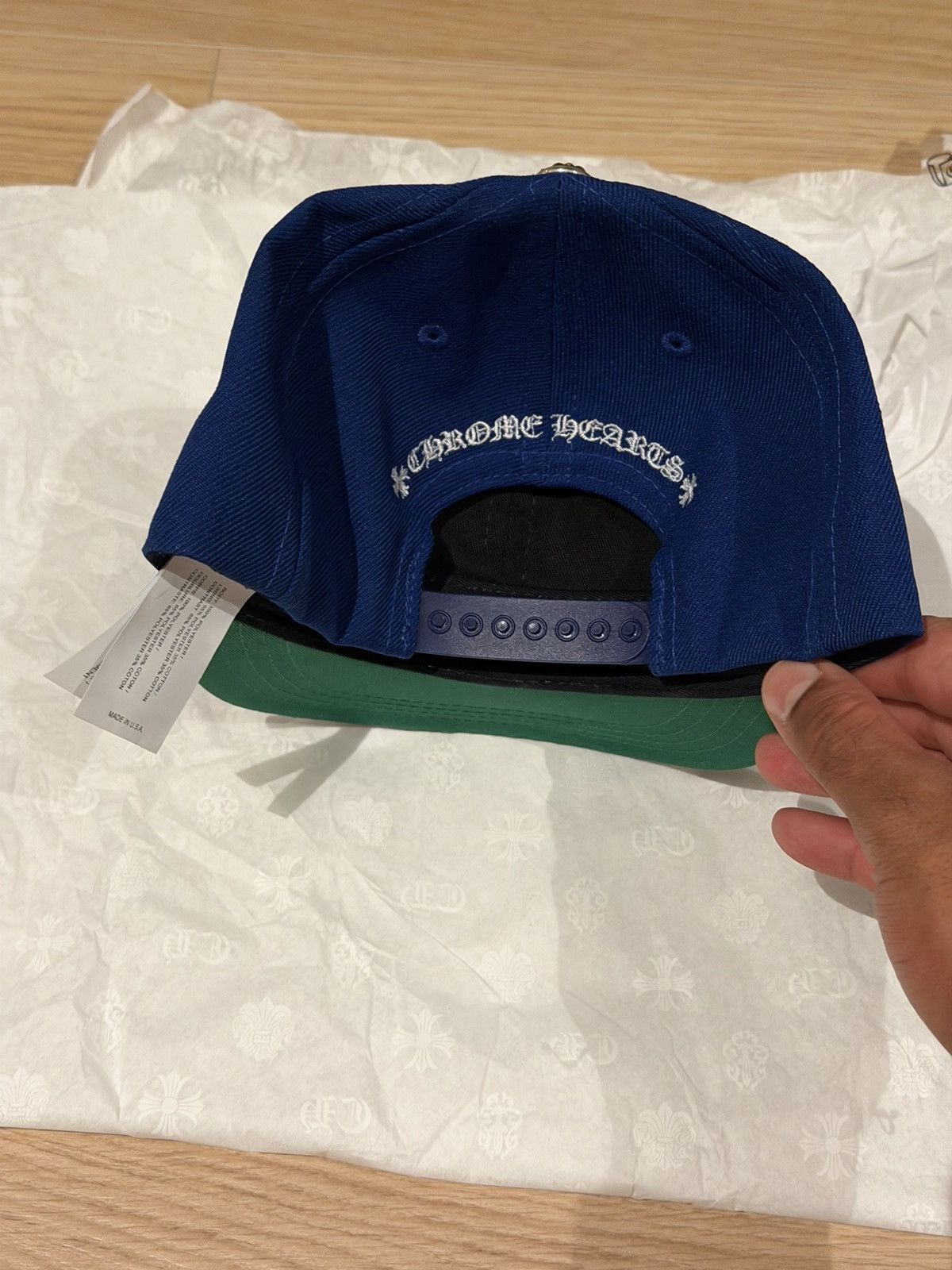 Chrome Hearts Chrome Hearts Blue White CH Baseball Cap Embroidered Logo Size ONE SIZE - 2 Thumbnail