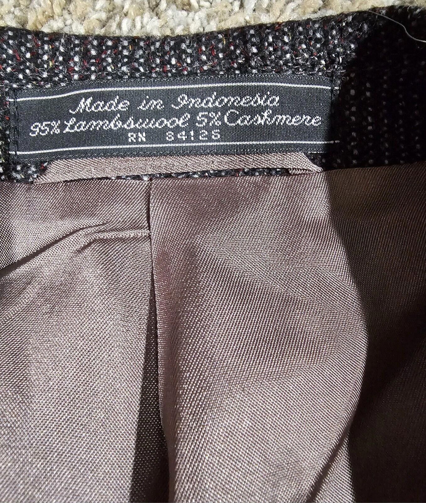 Designer Marco Carelli Lambswool Cashmere Blazer 44L 2 Button READ Size 38R - 3 Thumbnail