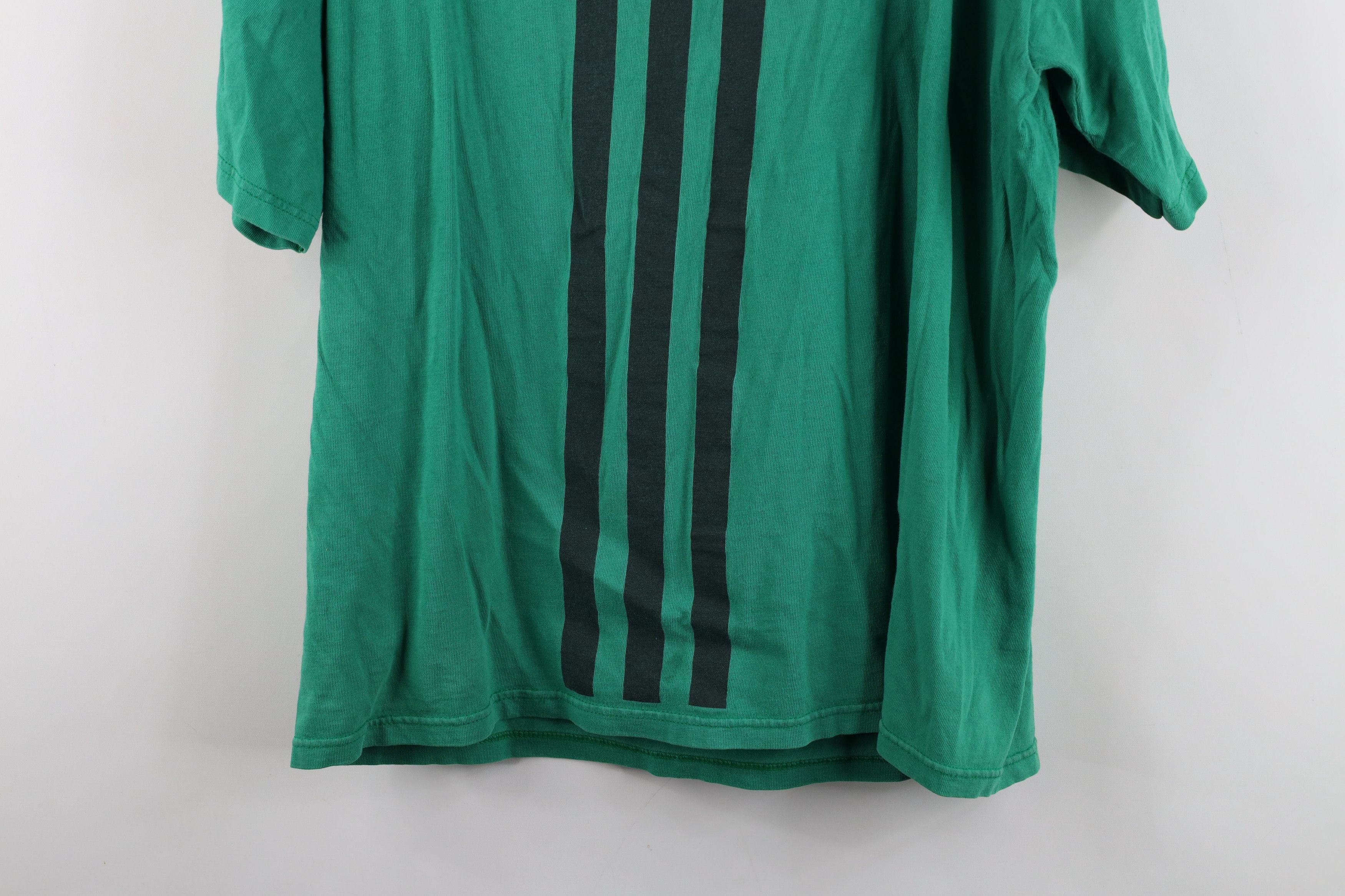Adidas Vintage 90s Adidas Spell Out Big Logo T-Shirt Green USA Size US L / EU 52-54 / 3 - 14 Thumbnail