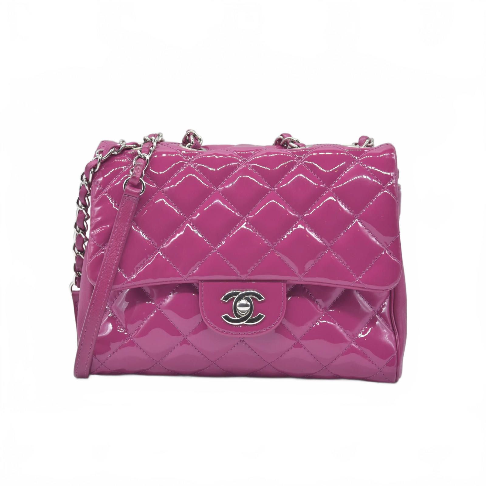 Chanel Chanel CC Quilted Patent Leather Crossbody Bag Size ONE SIZE - 1 Thumbnail