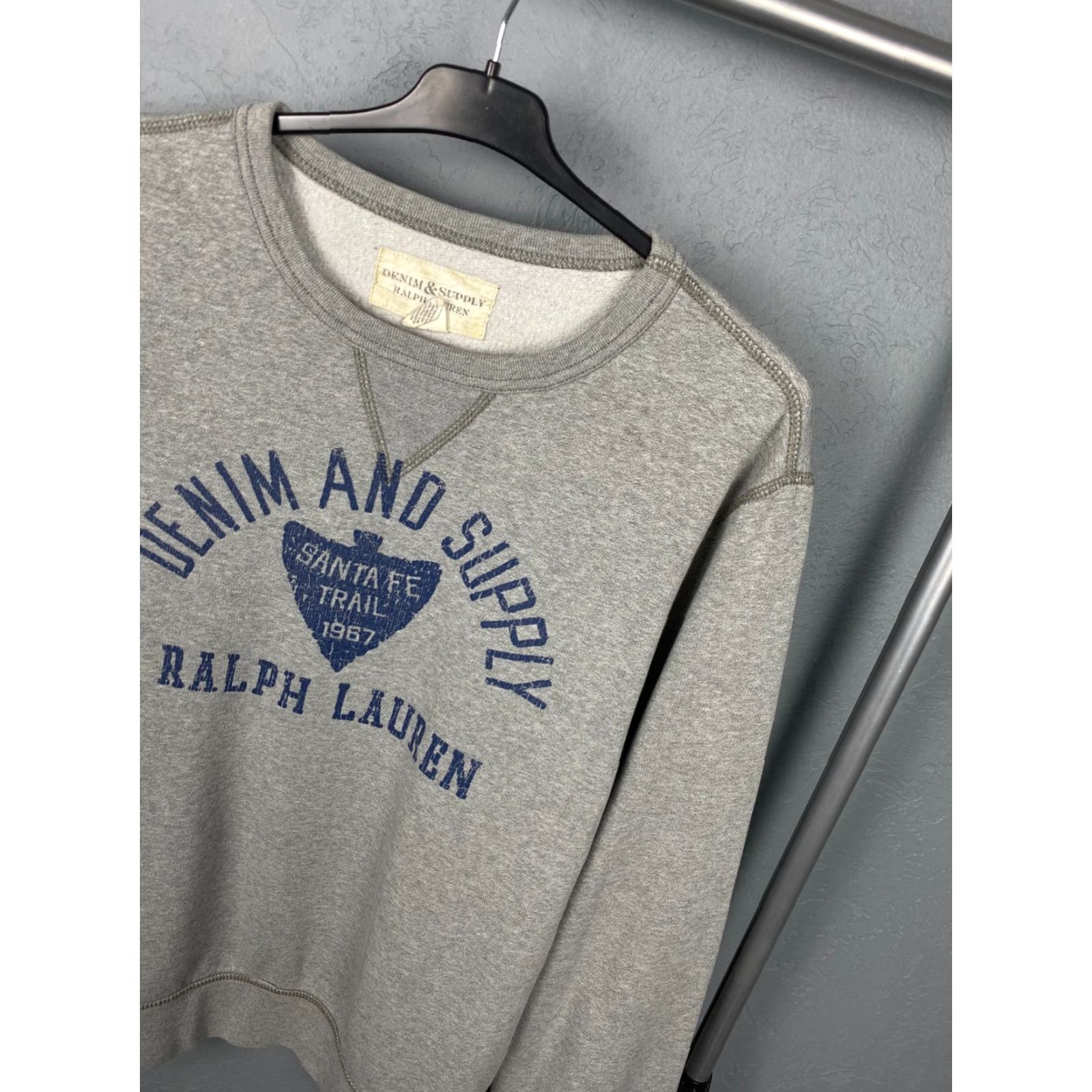 Vintage Denim And Supply Ralph Lauren Mens Crew Neck Sweatshirt Size L Gray Sweatshirt Mens L Denin And Supply Ralph Lauren Crew Neck Sweatshirt Size US L / EU 52-54 / 3 - 2 Thumbnail