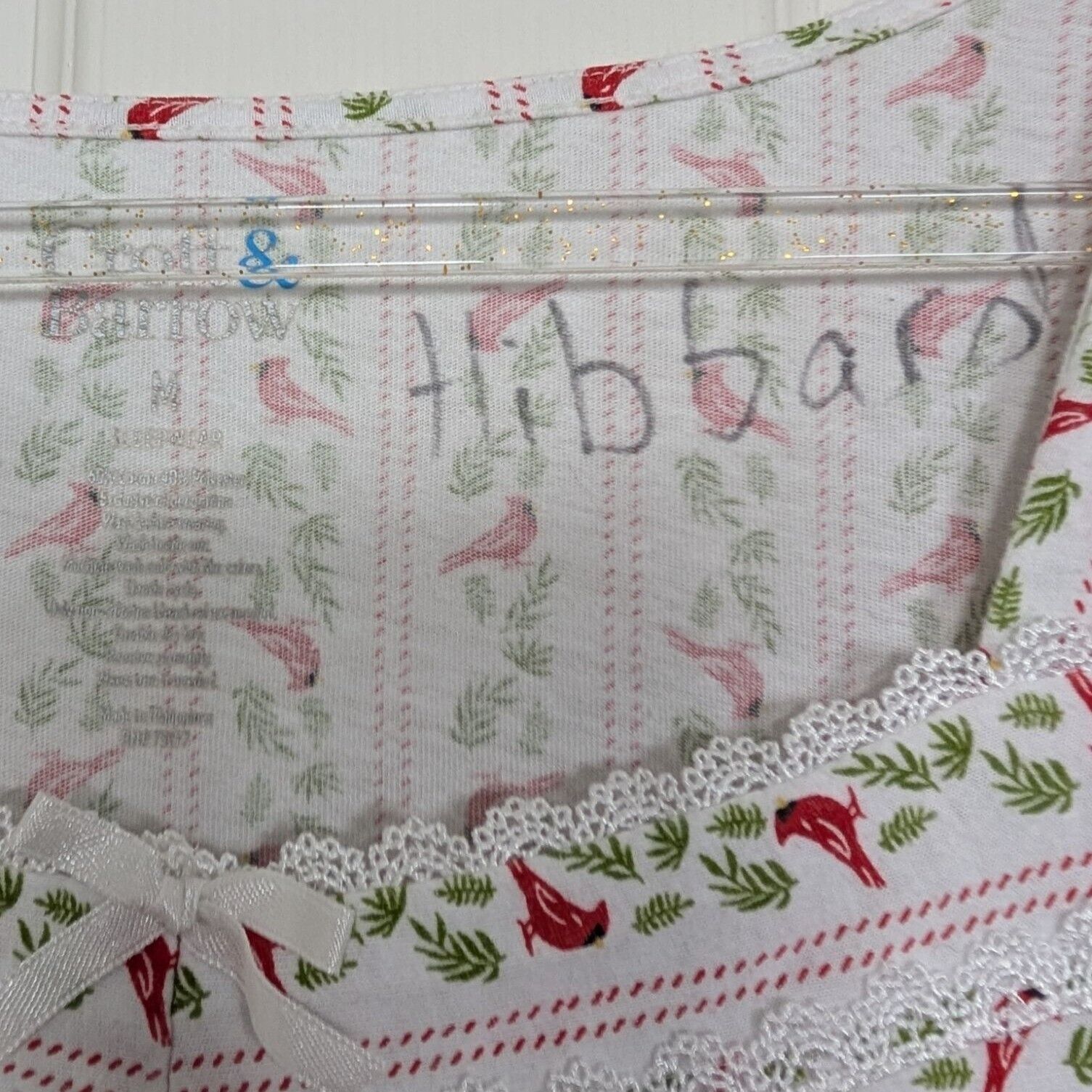 Croft & Barrow Croft & Barrow Cardinal Nightgown Womens Medium White Cotton Size M / US 6-8 / IT 42-44 - 4 Thumbnail