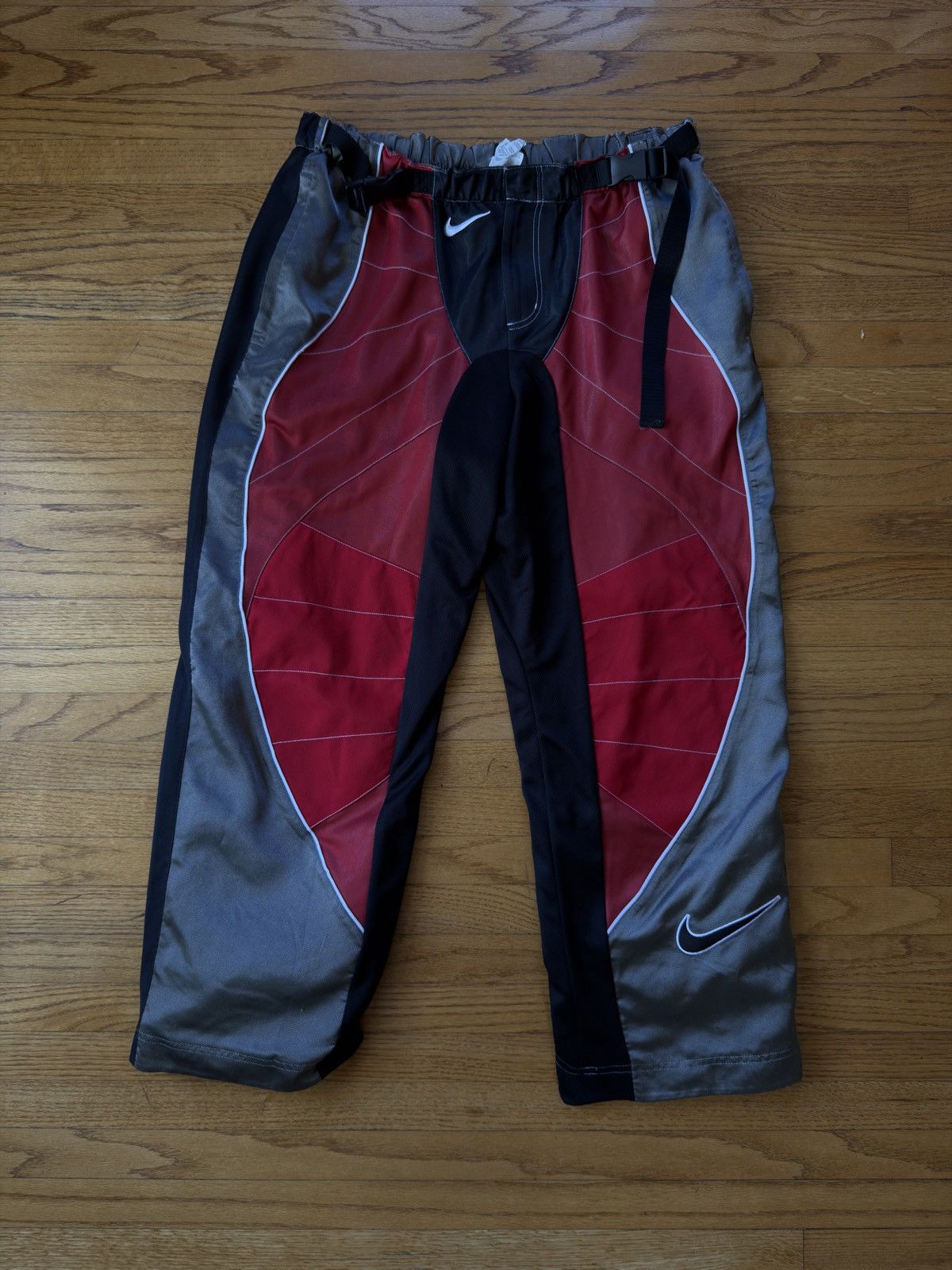 Cactus Plant Flea Market × Nike Nike x Cactus Plant Flea Market Rave Pant Redgray Size US 34 / EU 50 - 1 Thumbnail