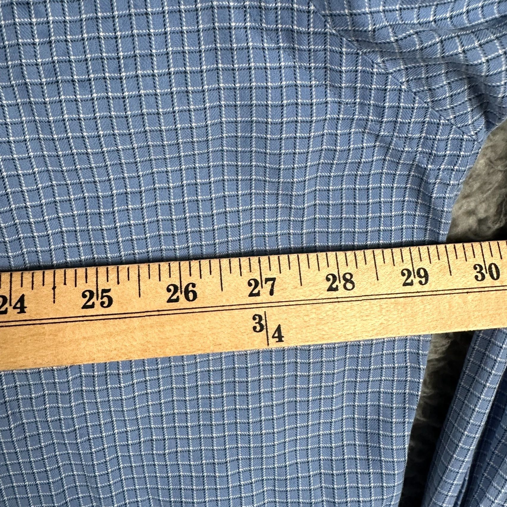 Ralph Lauren Ralph Lauren Shirt Men 2XB Blue Check Button-Down Regular Fit Cotton Knit Size US XXL / EU 58 / 5 - 6 Thumbnail