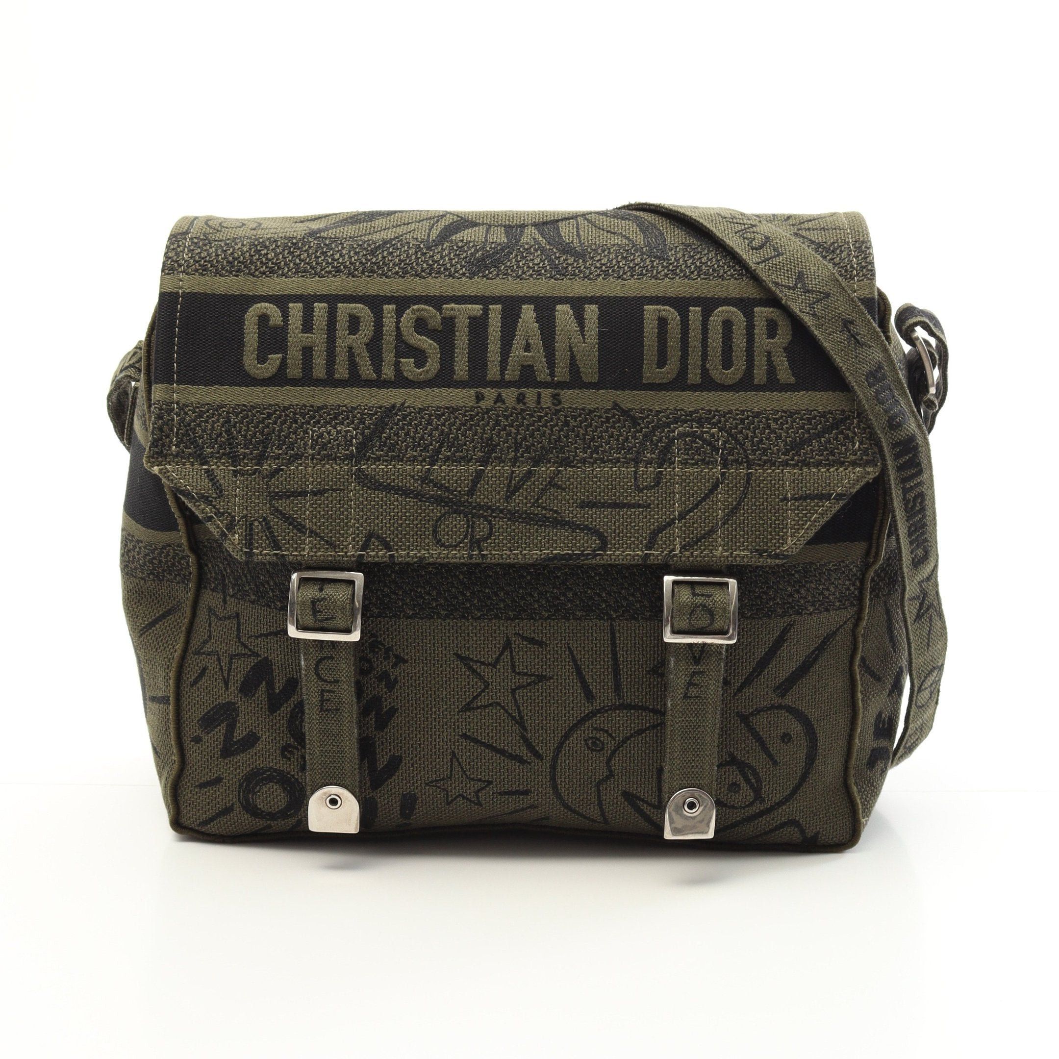 Dior Dior Dior Camp Shoulder Bag Canvas Khaki Green Size ONE SIZE - 1 Thumbnail