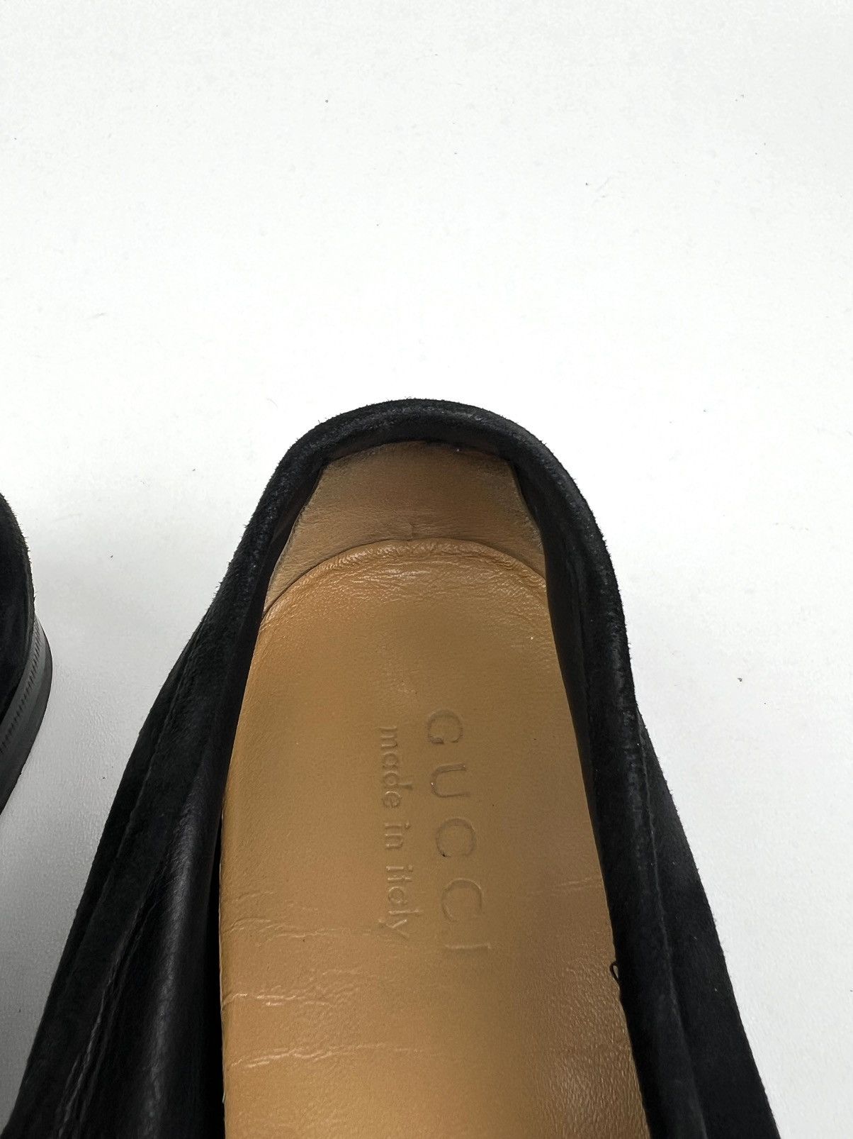 Gucci GUCCI Loafers Suede Leather Shoes HORSEBIT Buckle Black Mens Size US 10 / EU 43 - 16 Thumbnail